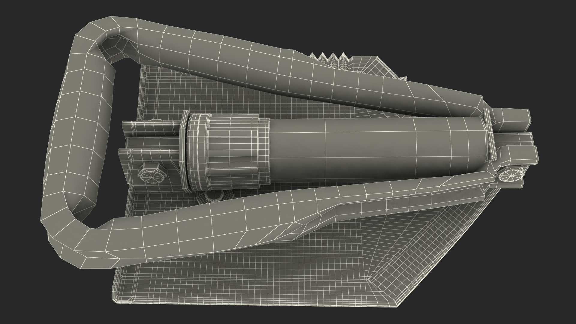 3D model US GI Military Entrenching Shovel Folded