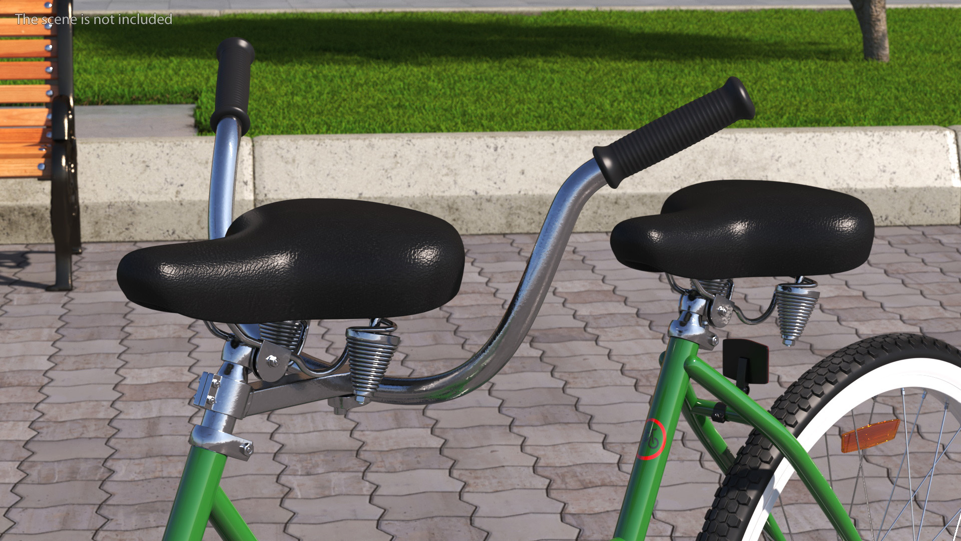 Tandem Bicycle 3D model