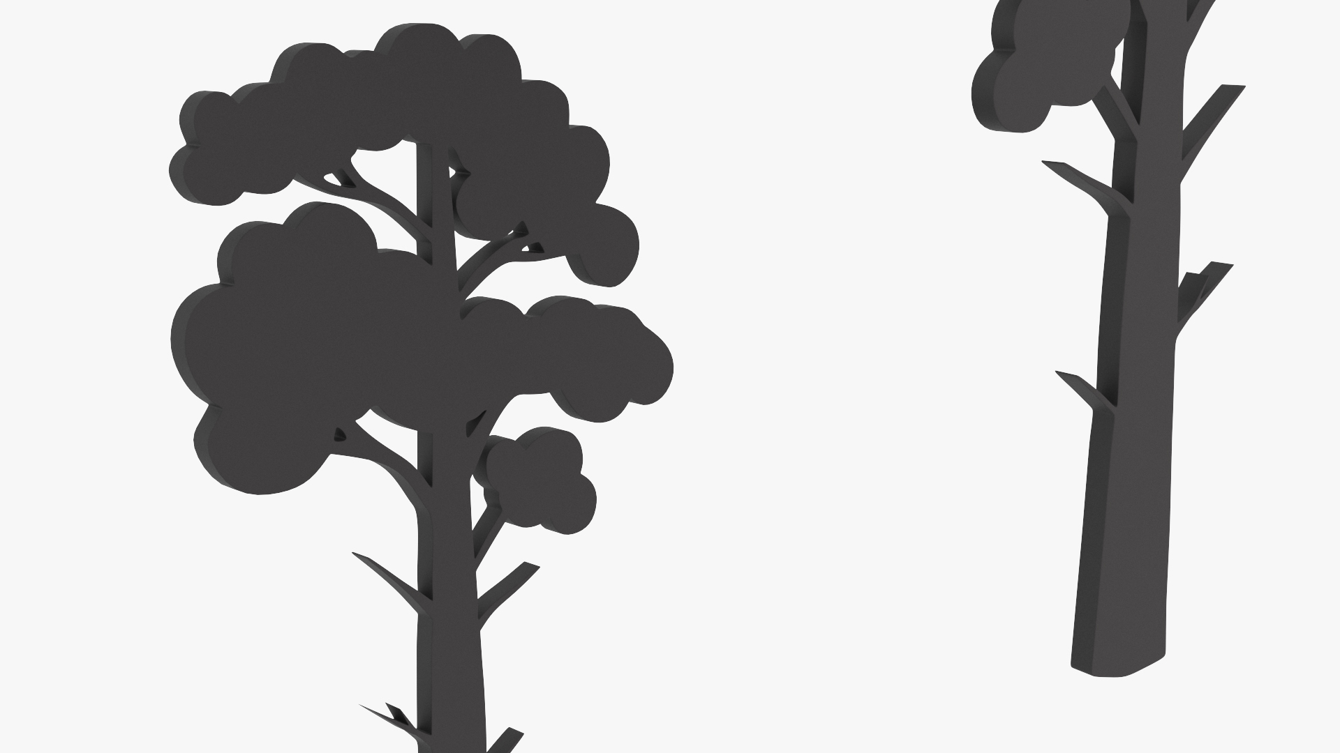 3D model Pine Tree Silhouette