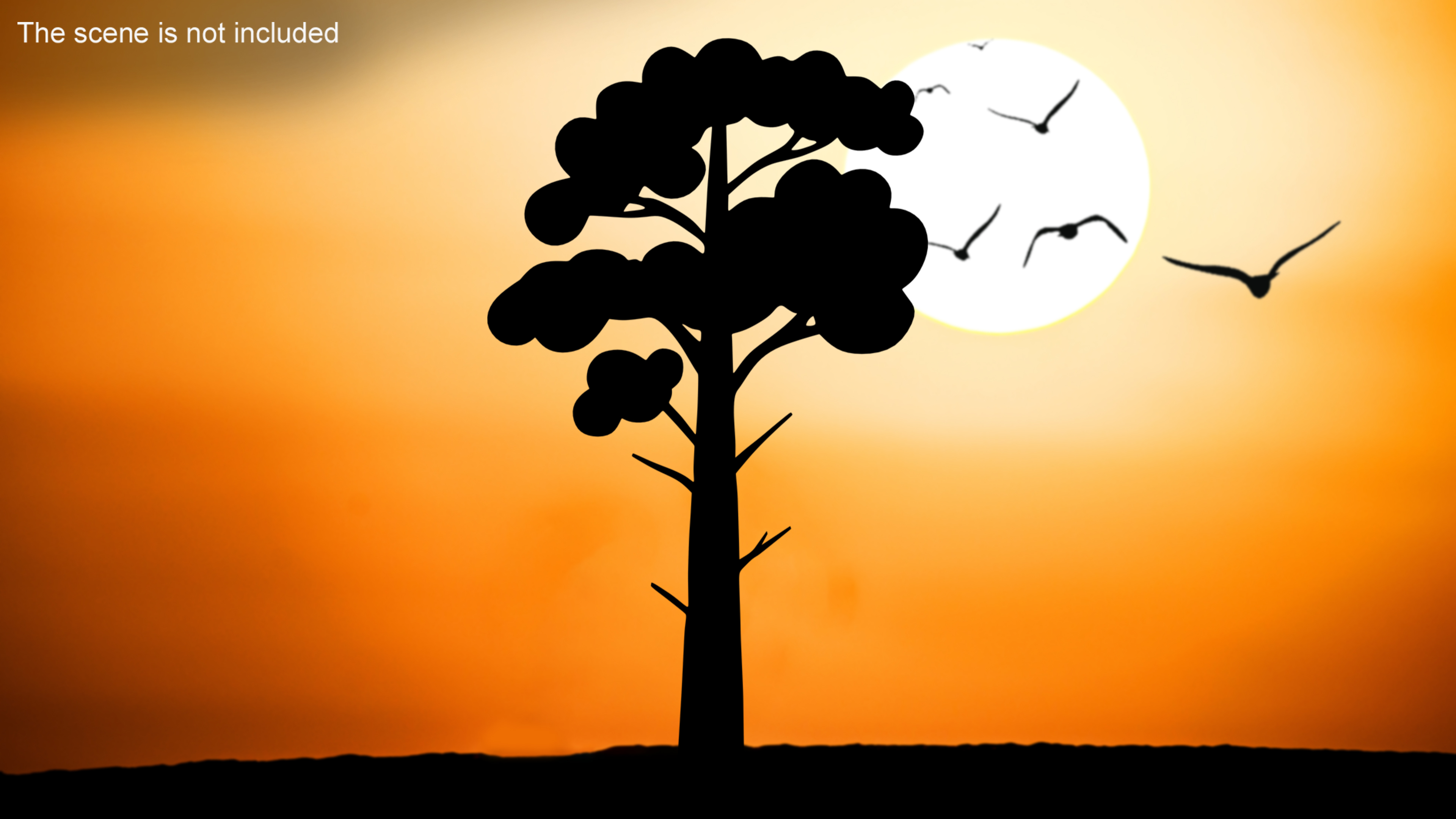 3D model Pine Tree Silhouette