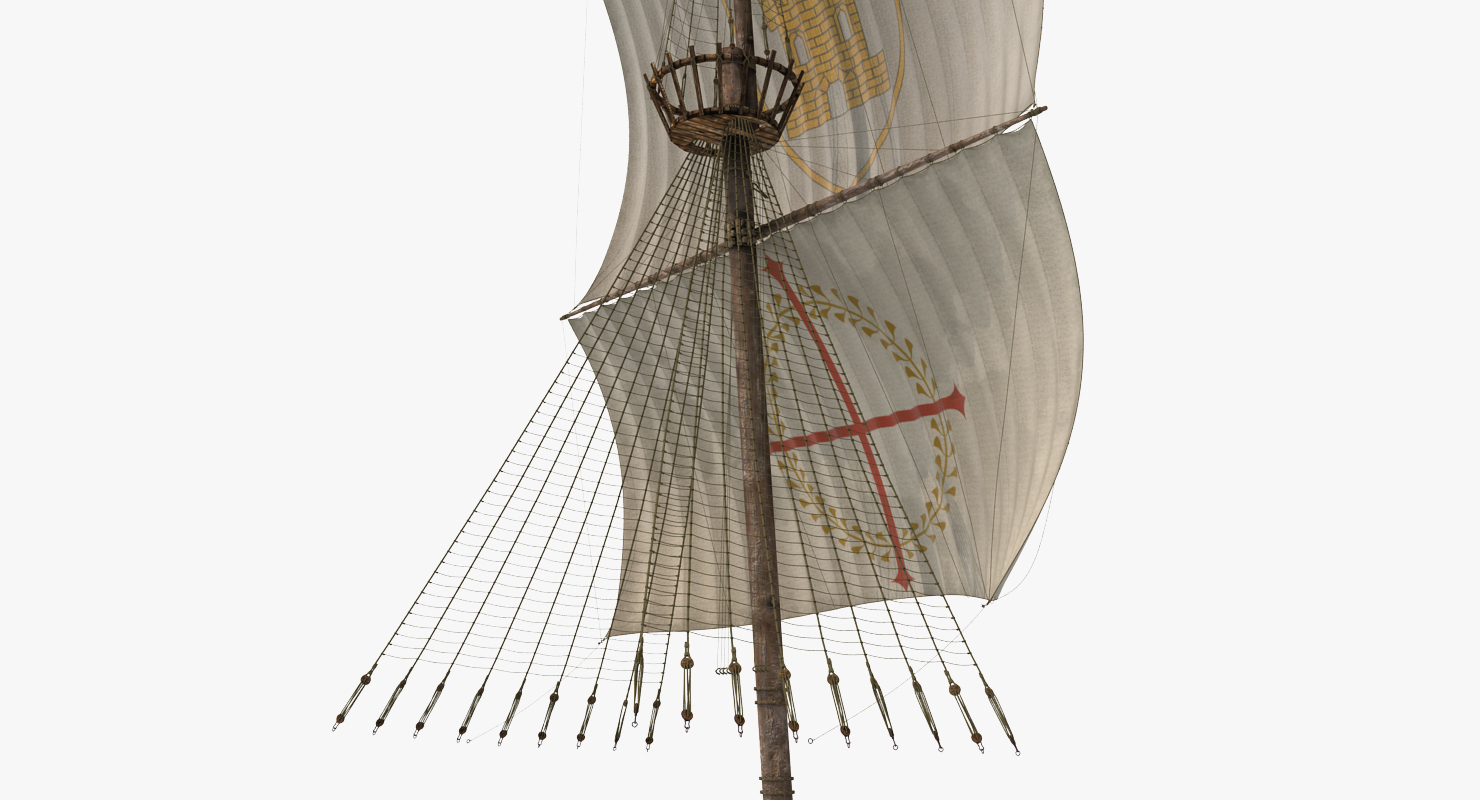 Sailing Ship Main Mast 3D