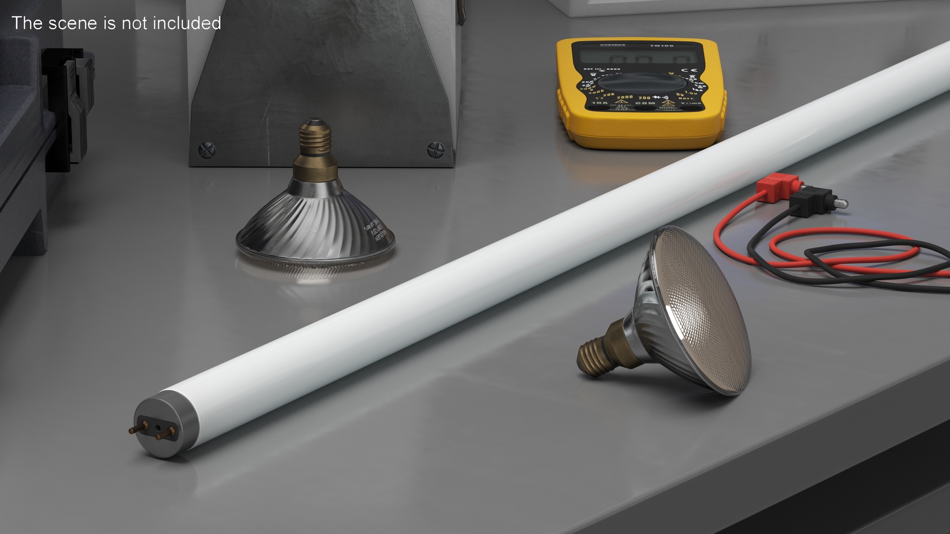 Fluorescent Light Tube 3D