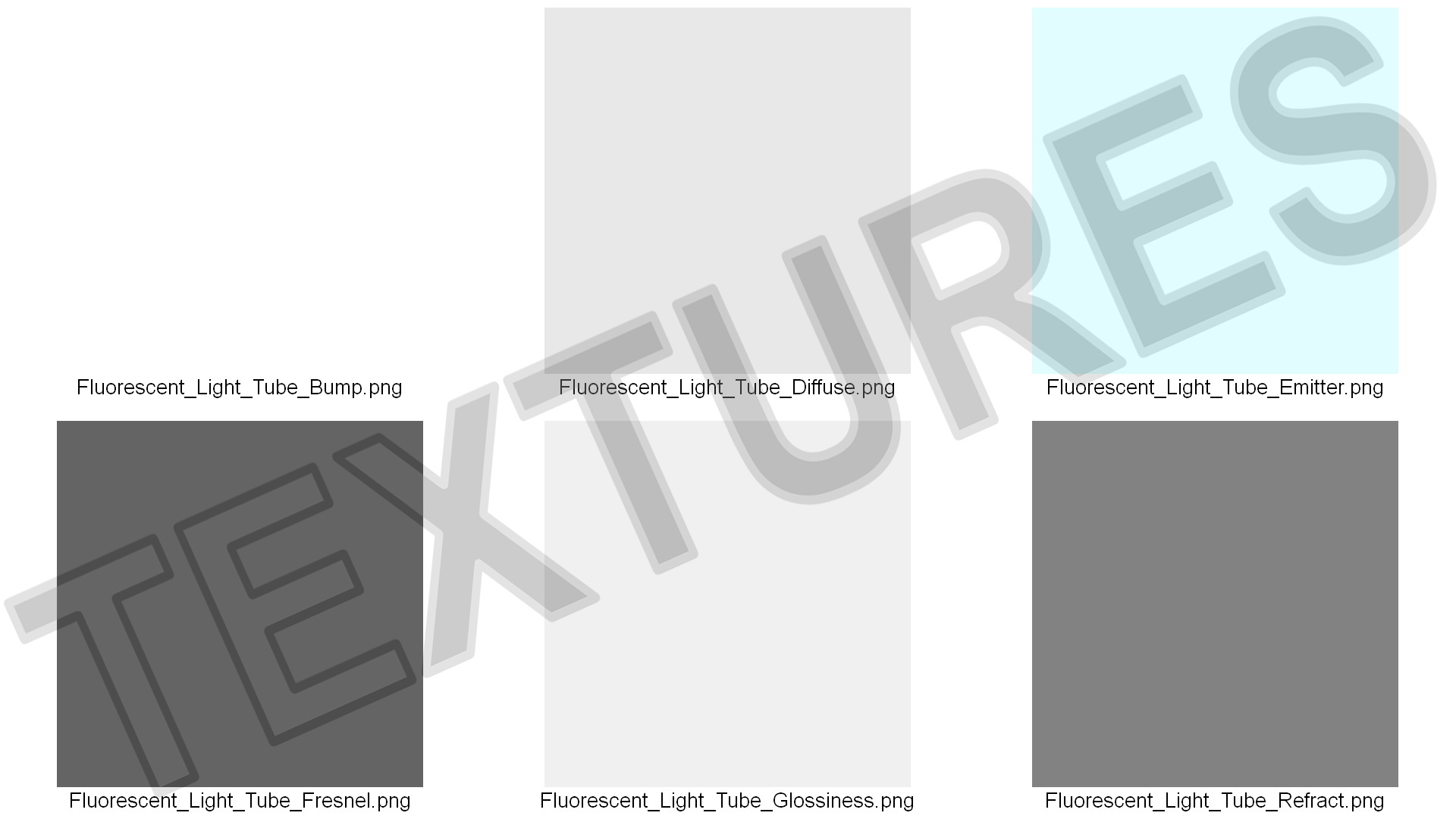 Fluorescent Light Tube 3D