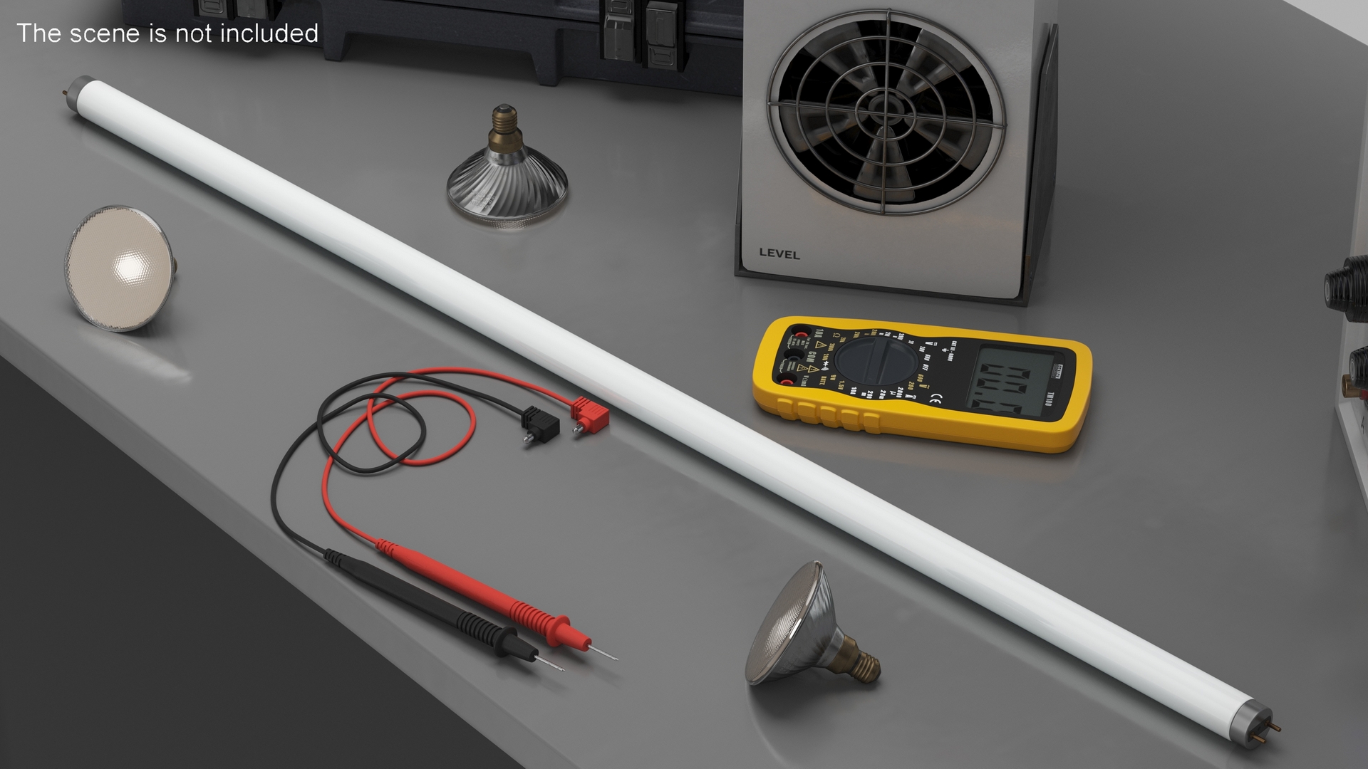 Fluorescent Light Tube 3D