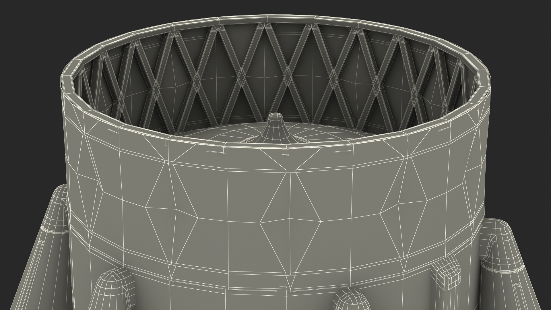 3D Proton M Rocket Stage 1 model