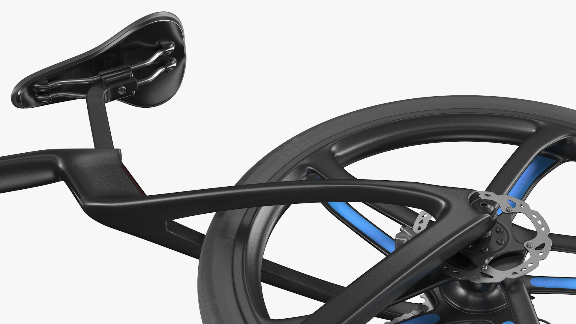3D model Carbon Electric Road Bicycle Rigged
