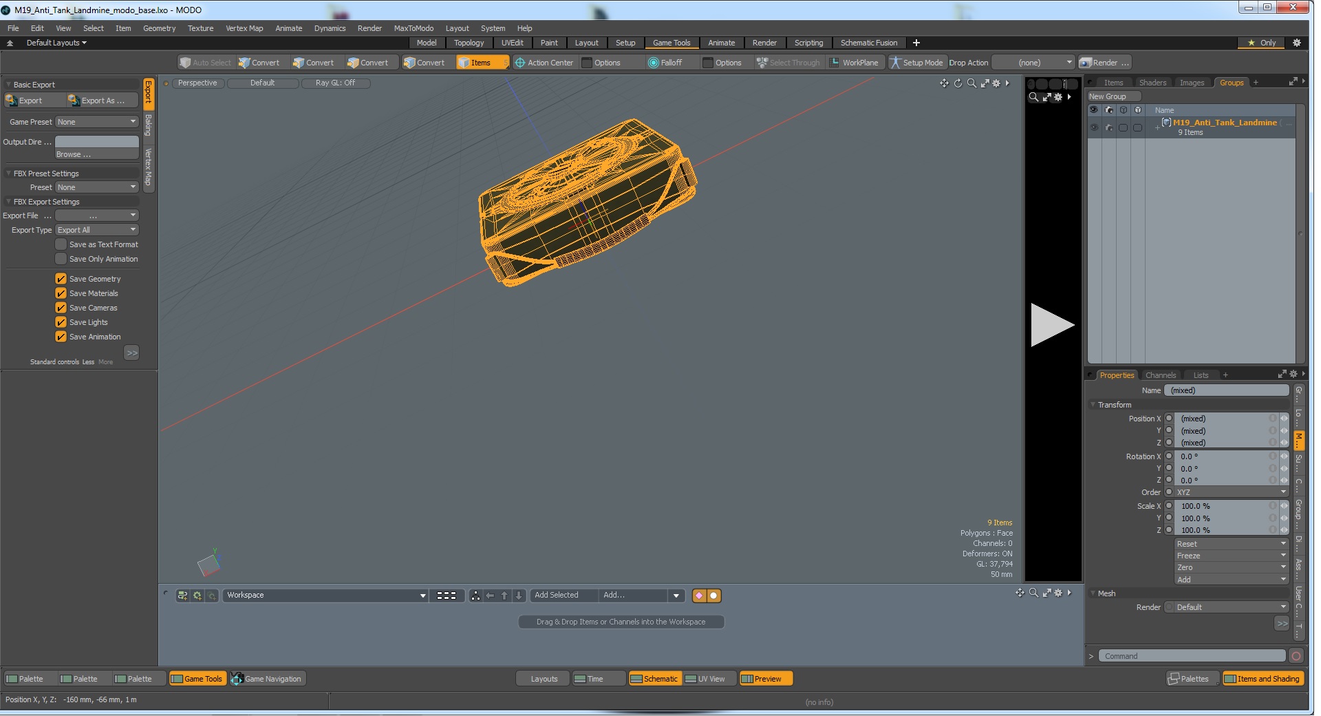 M19 Anti Tank Landmine 3D