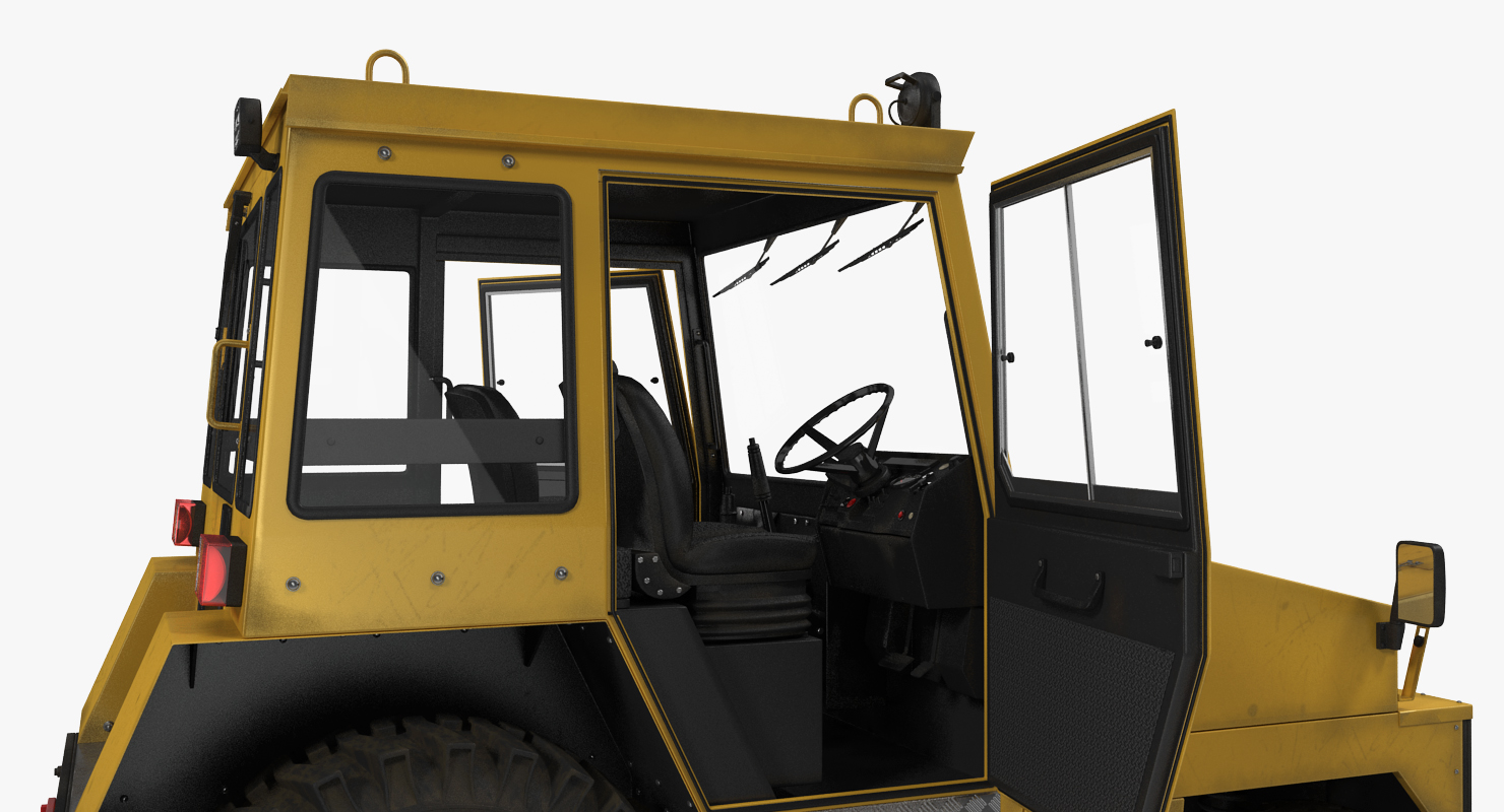 3D Push Back Tractor Hallam HE50 Rigged