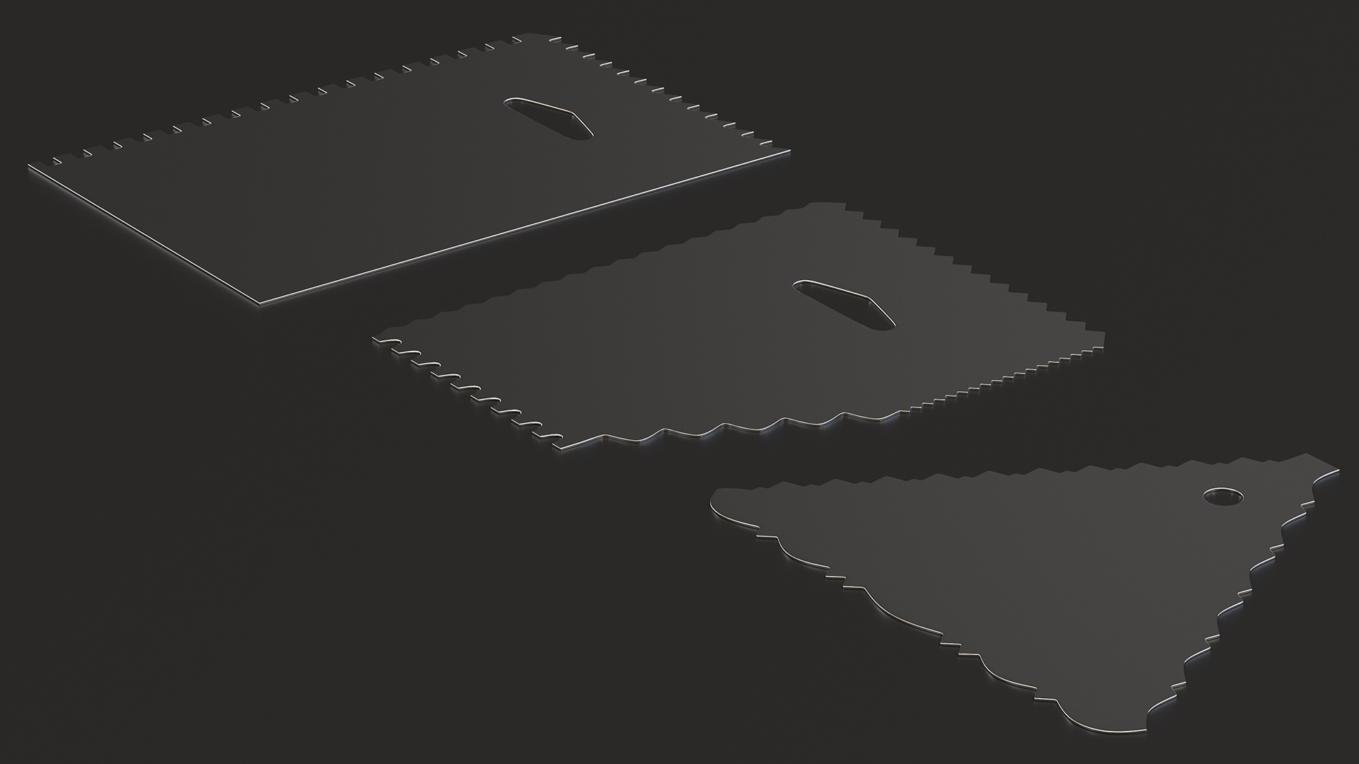 3D Cake Scraper Set