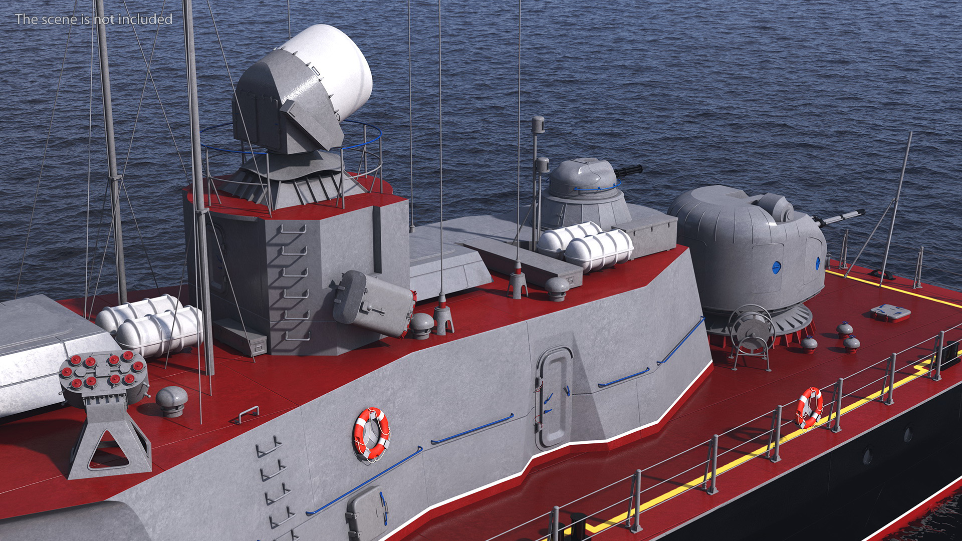 Naval Missile Cruiser Warship Nanuchka Class Project 1234 3D