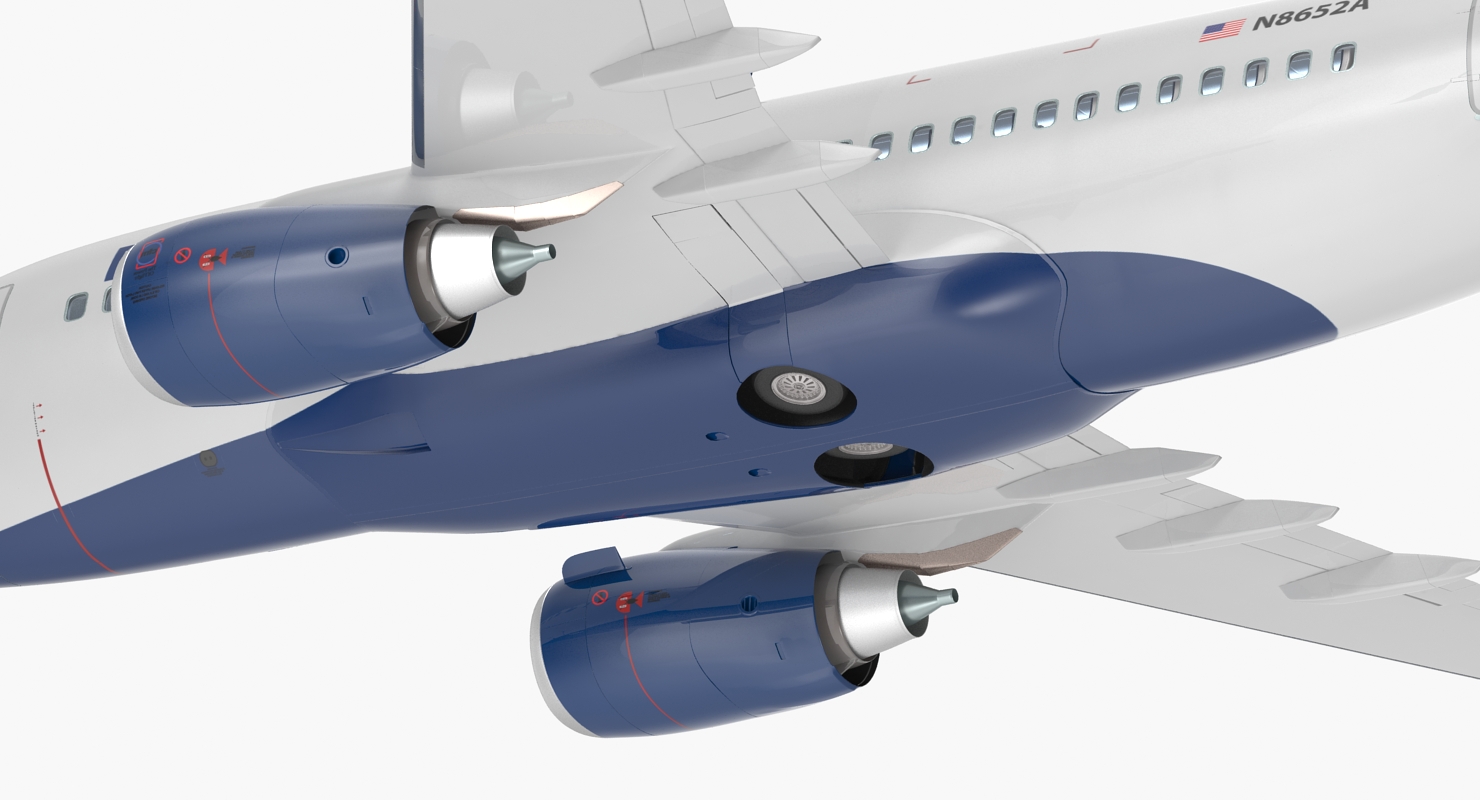 Boeing 737 600 with Interior Delta Air Lines 3D model