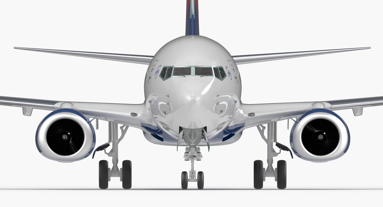 Boeing 737 600 with Interior Delta Air Lines 3D model