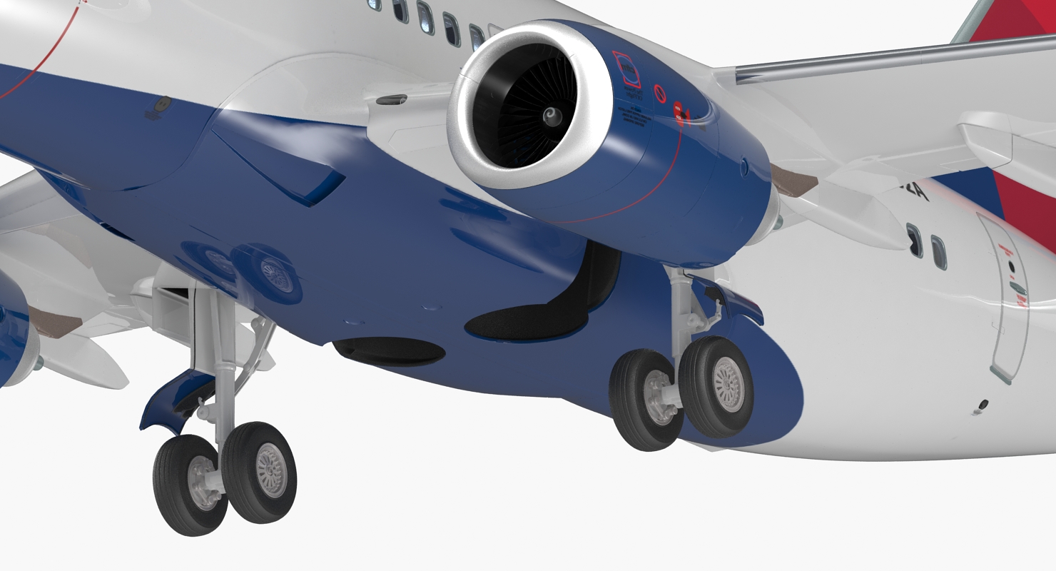 Boeing 737 600 with Interior Delta Air Lines 3D model