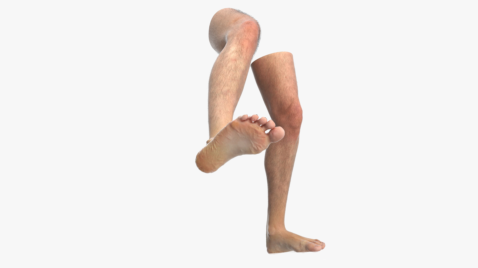 3D Realistic Human Male Legs Rigged for Cinema 4D
