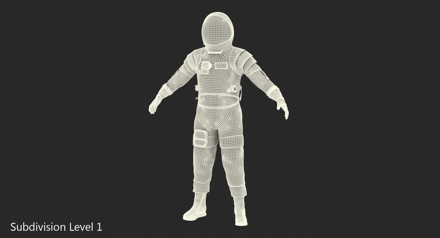 Astronaut in Spacesuit 3D