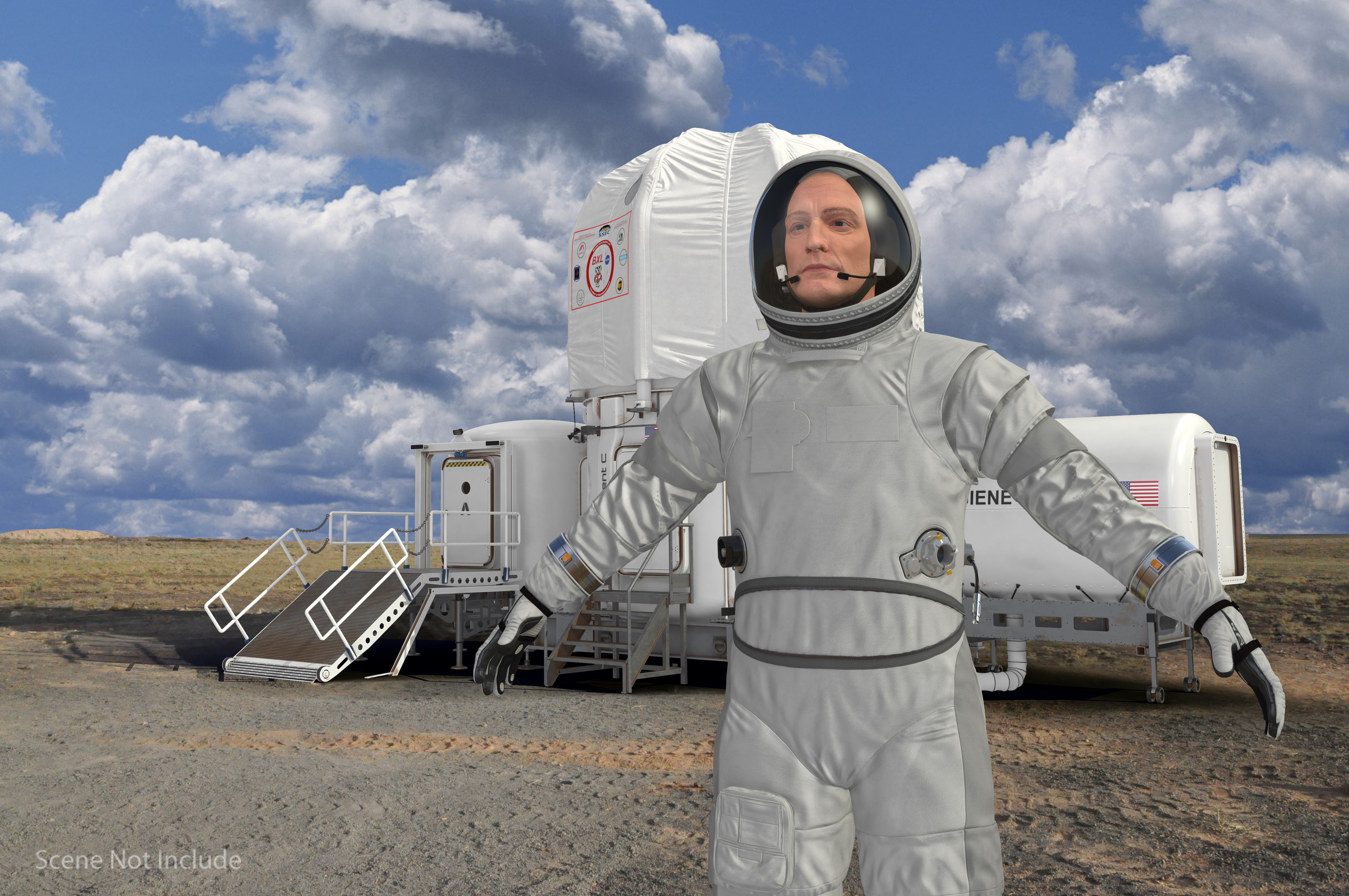 Astronaut in Spacesuit 3D