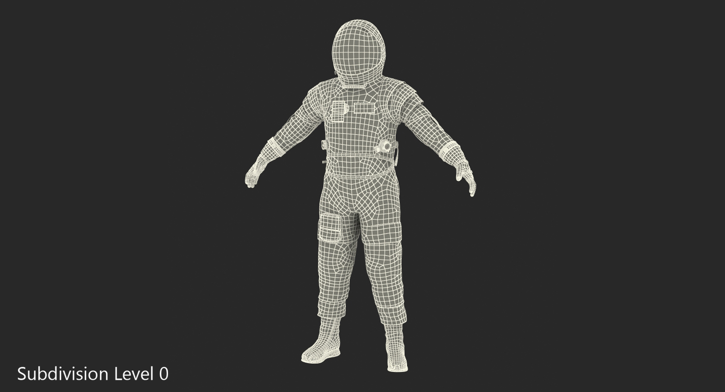 Astronaut in Spacesuit 3D