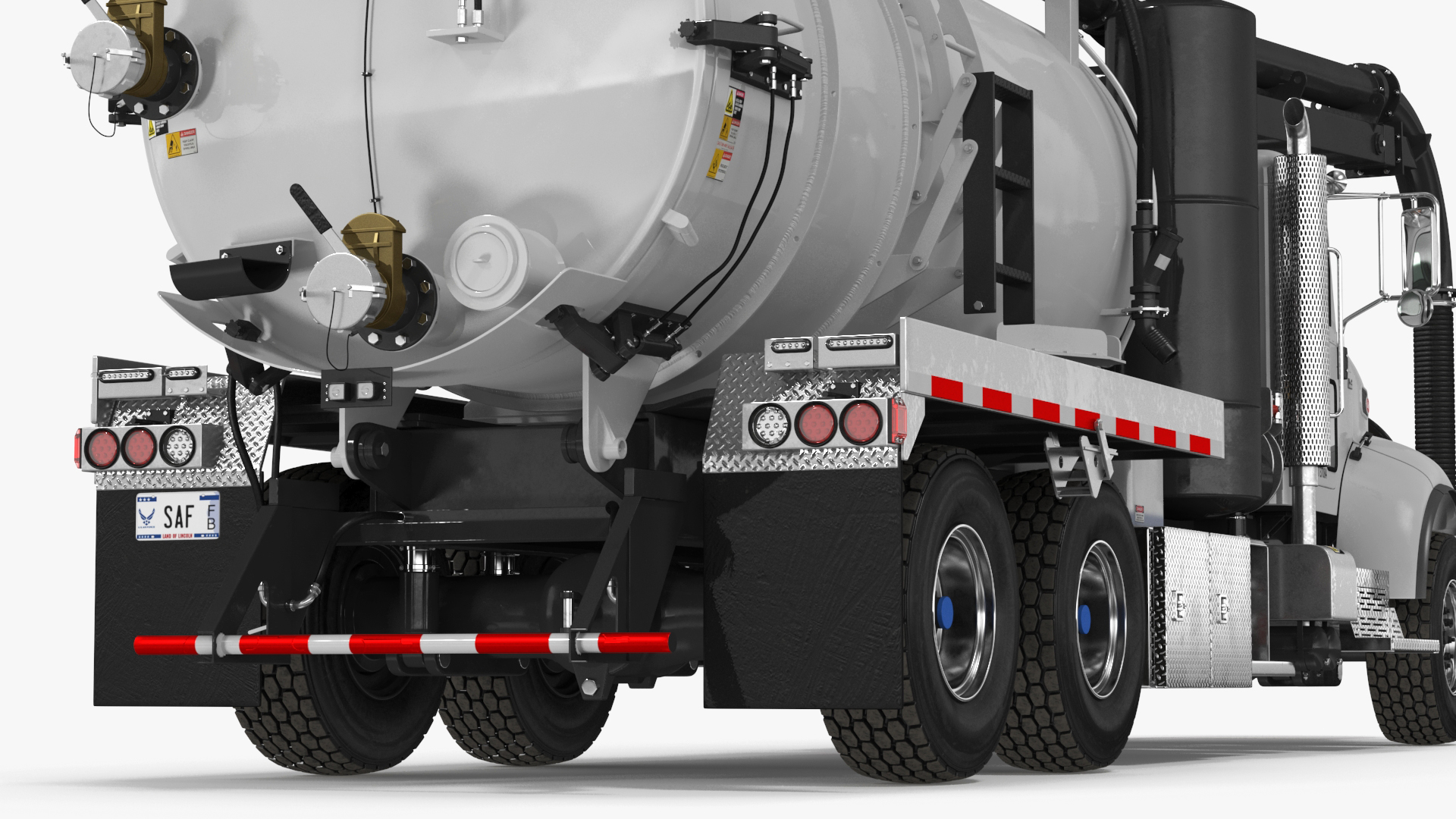 3D model Peterbilt Sewer Cleaner Hydro Excavation
