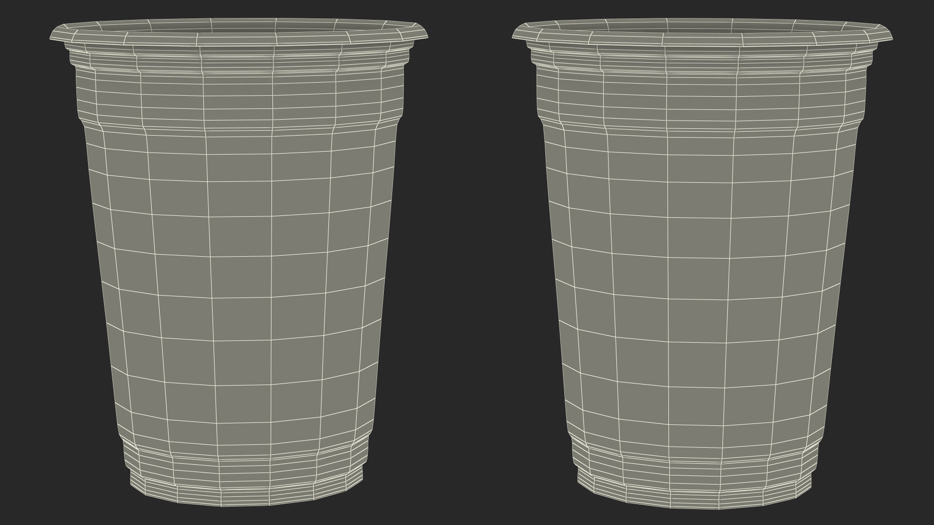 Plastic Cup Your Text Green 3D