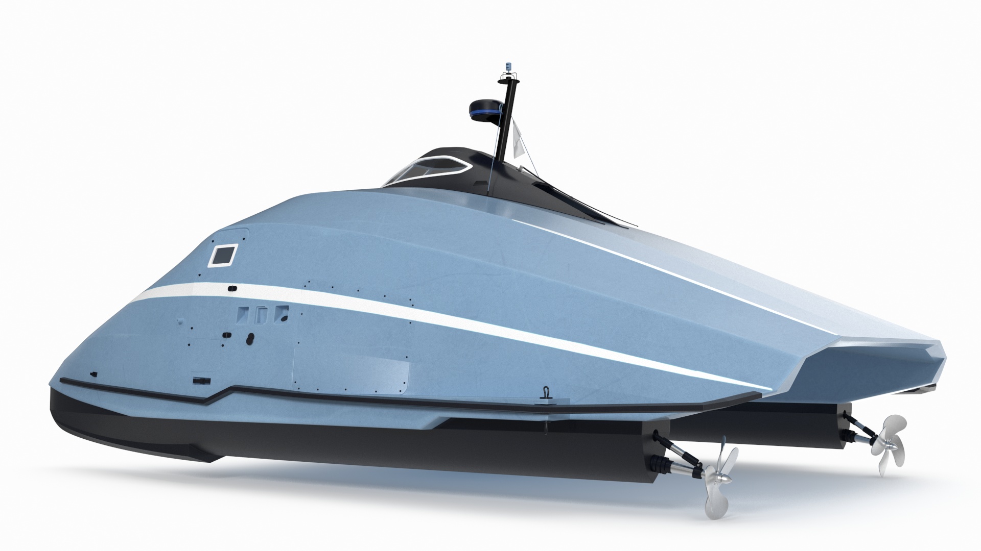 Luxury Catamaran Ferry 3D