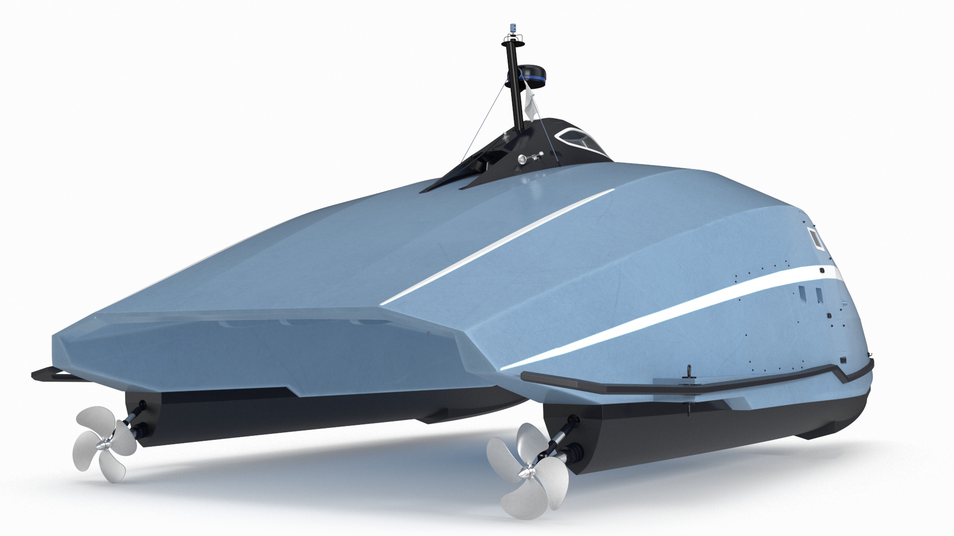 Luxury Catamaran Ferry 3D