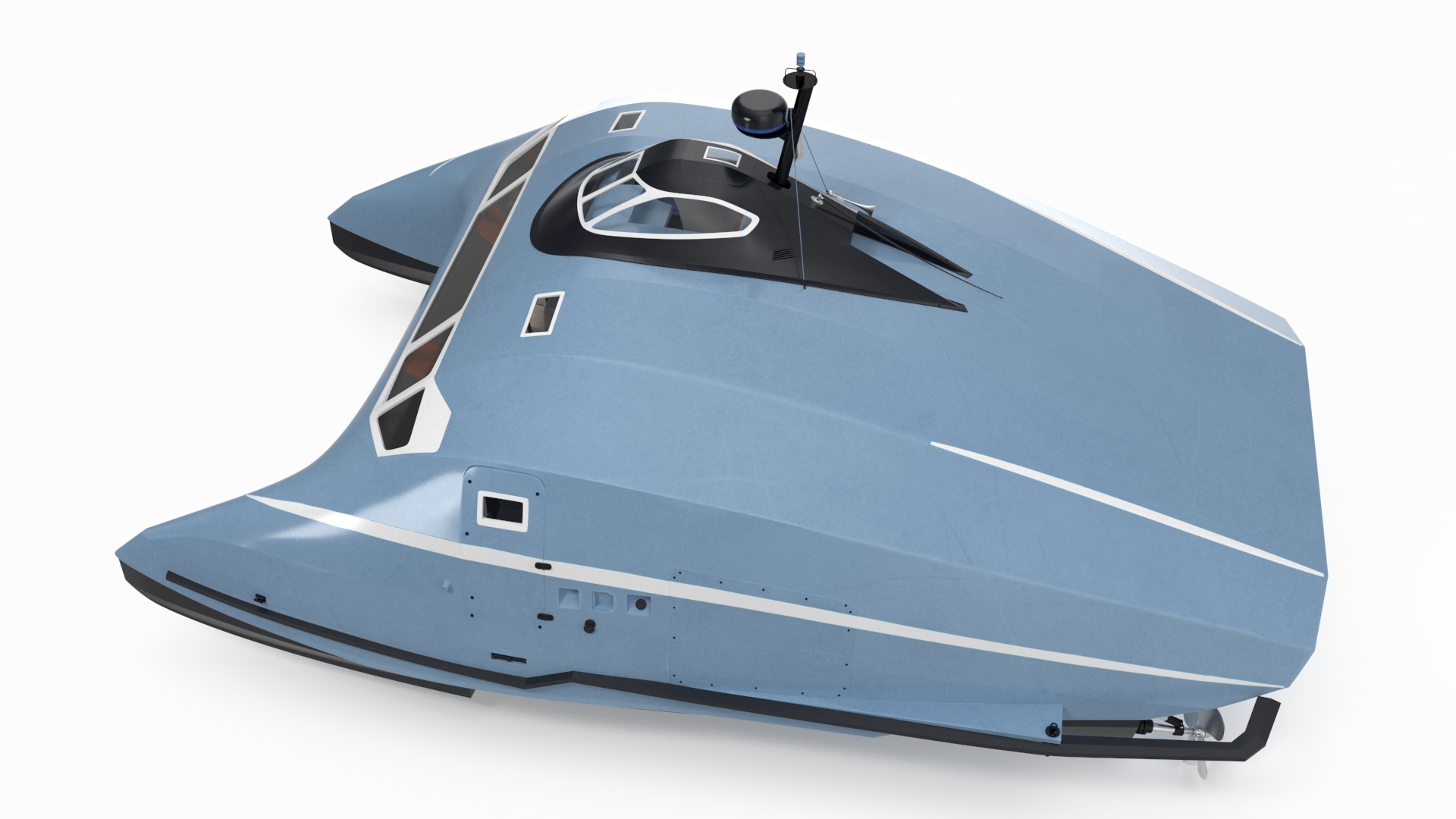 Luxury Catamaran Ferry 3D