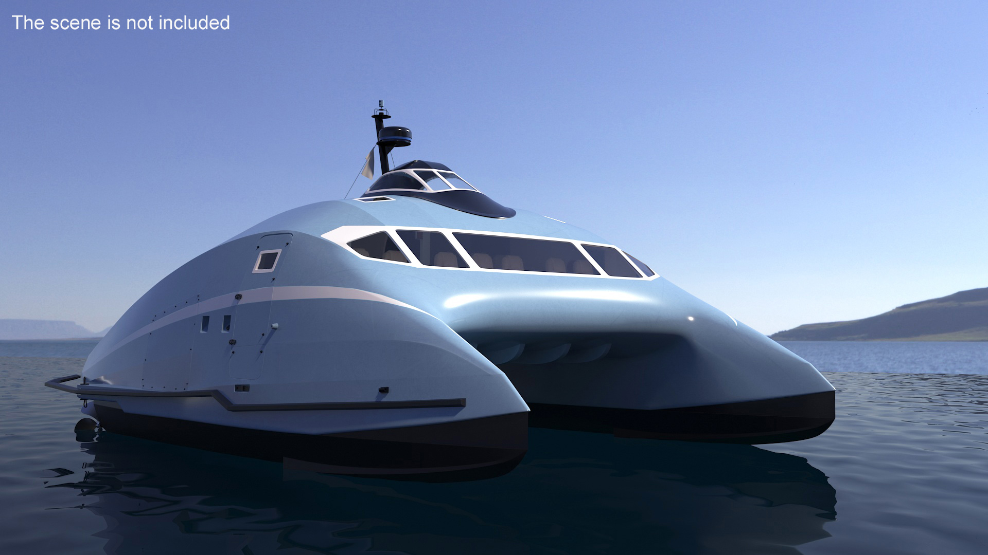 Luxury Catamaran Ferry 3D