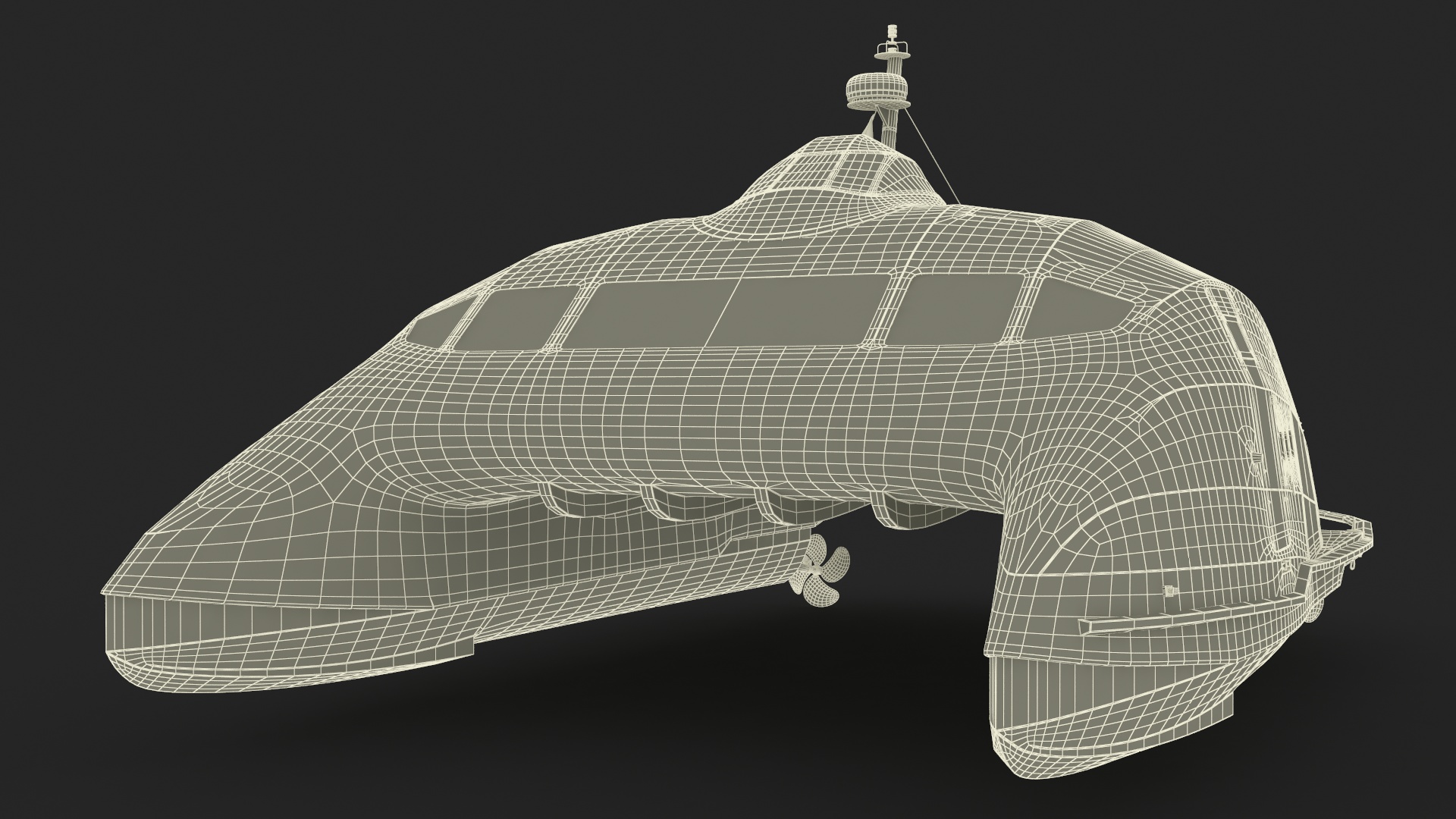 Luxury Catamaran Ferry 3D