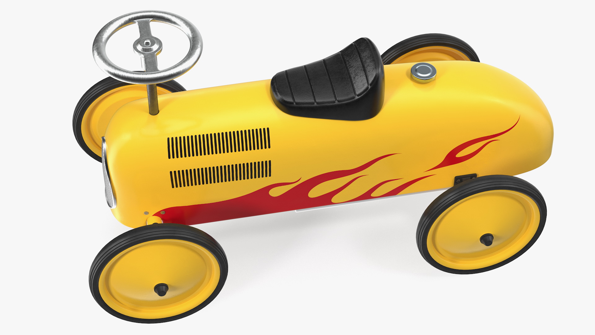 3D Vintage Push Car