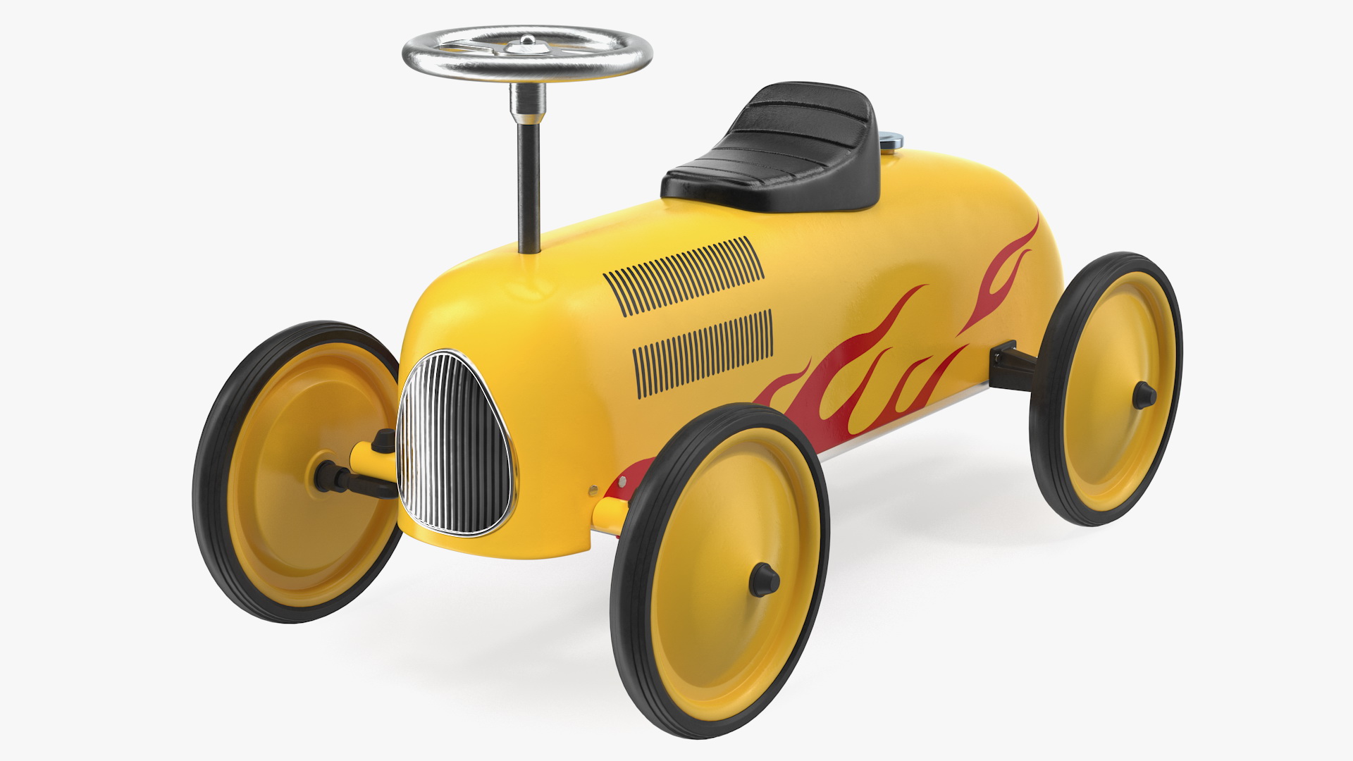 3D Vintage Push Car