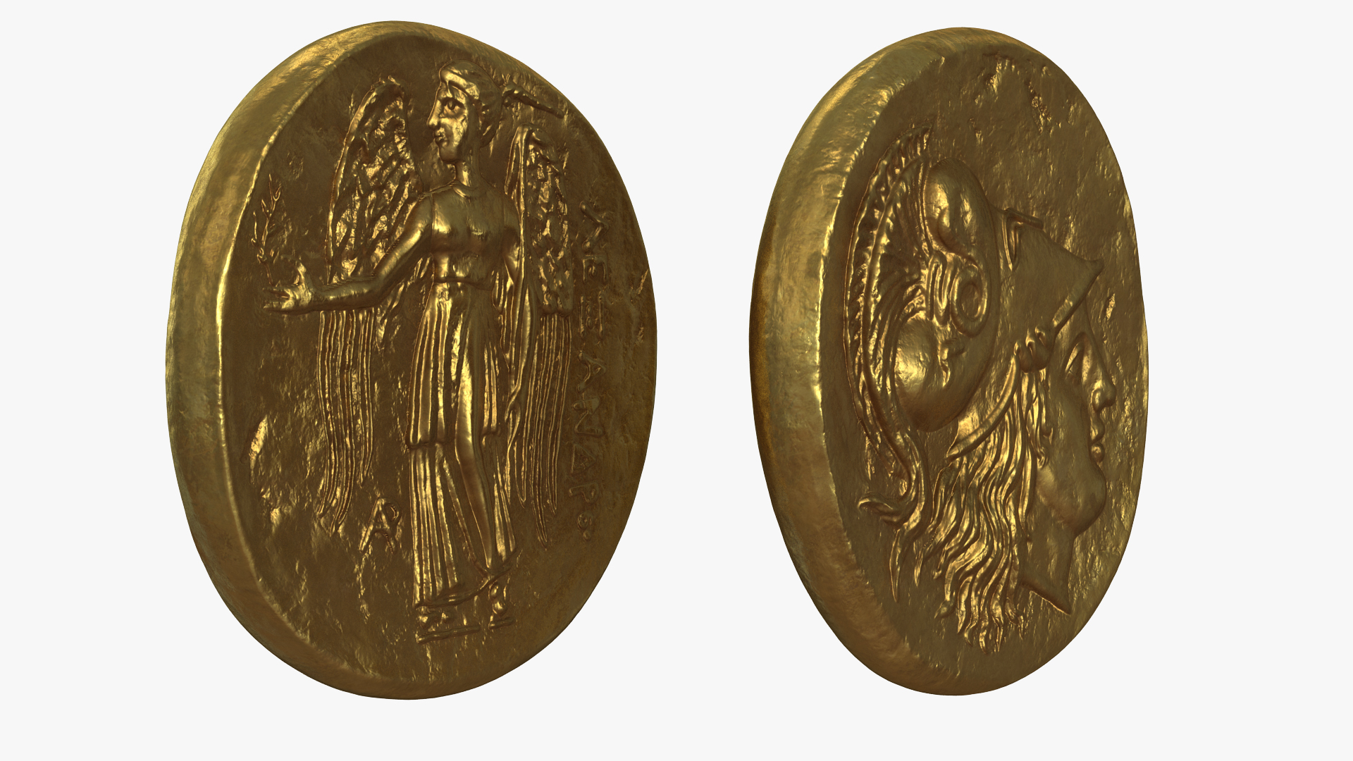3D model Stater Alex Great Ancient Coin