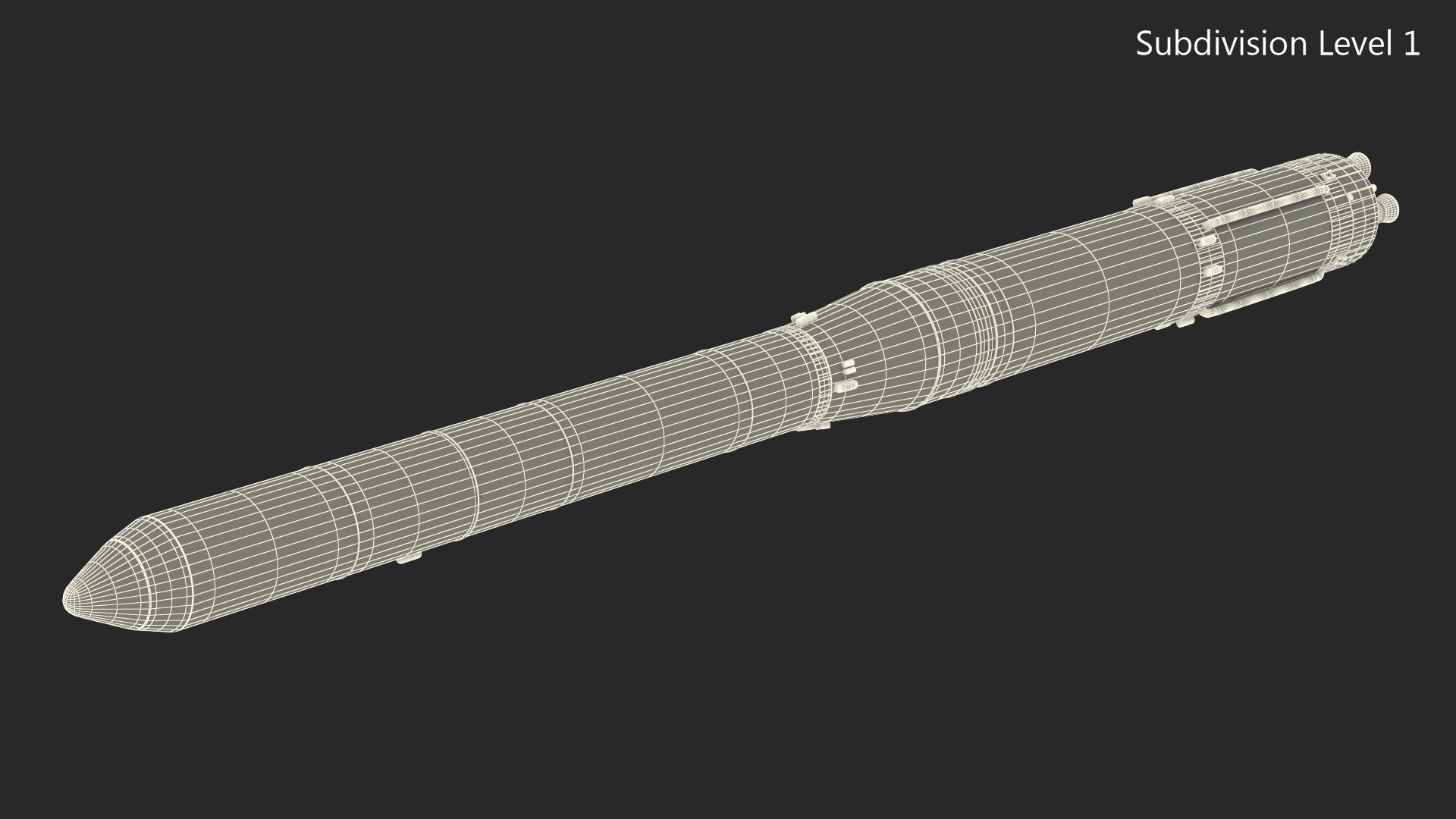 South Korean Rocket KSLV II Nuri 3D