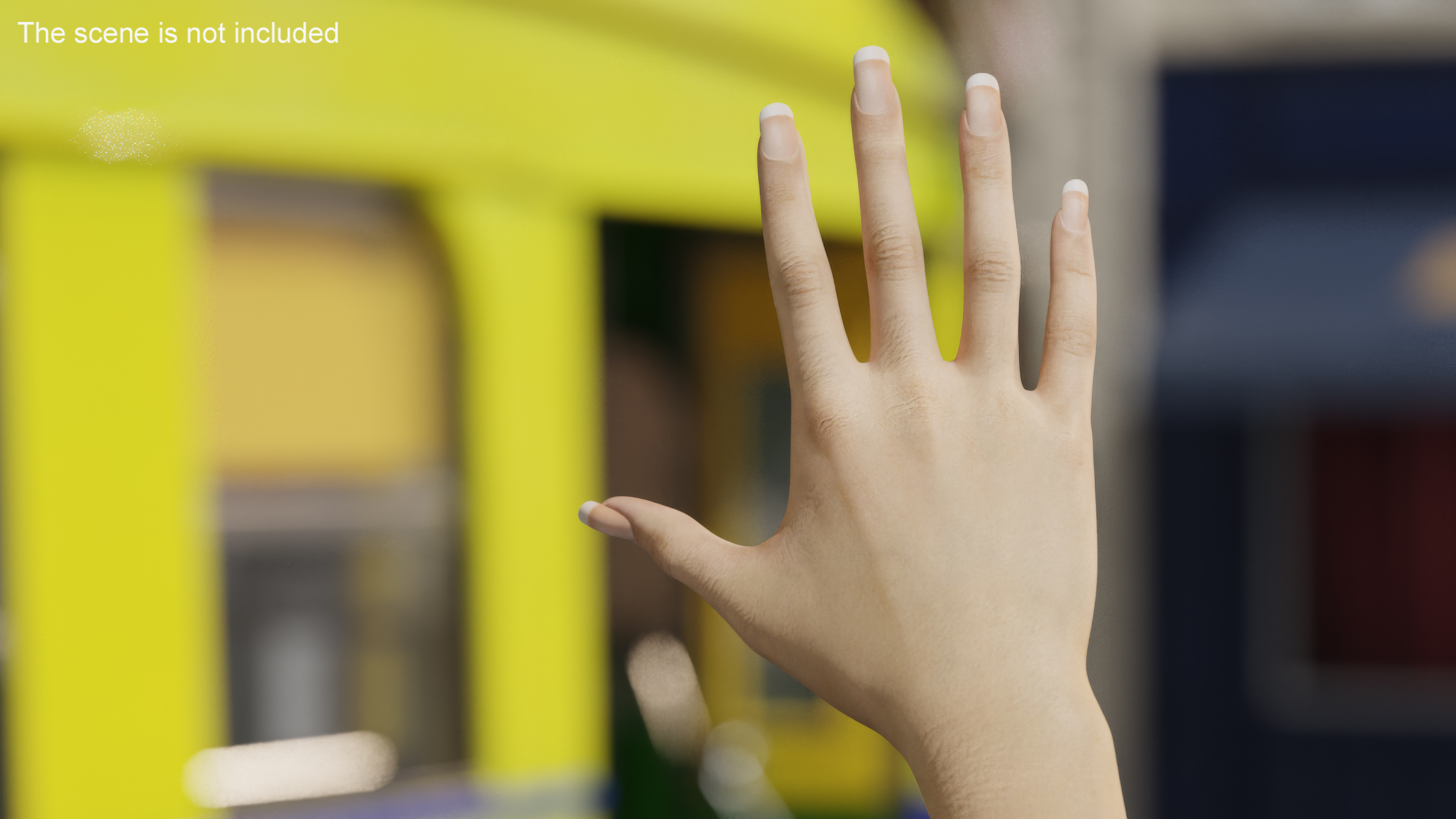 3D Realistic Female Hand Rigged model