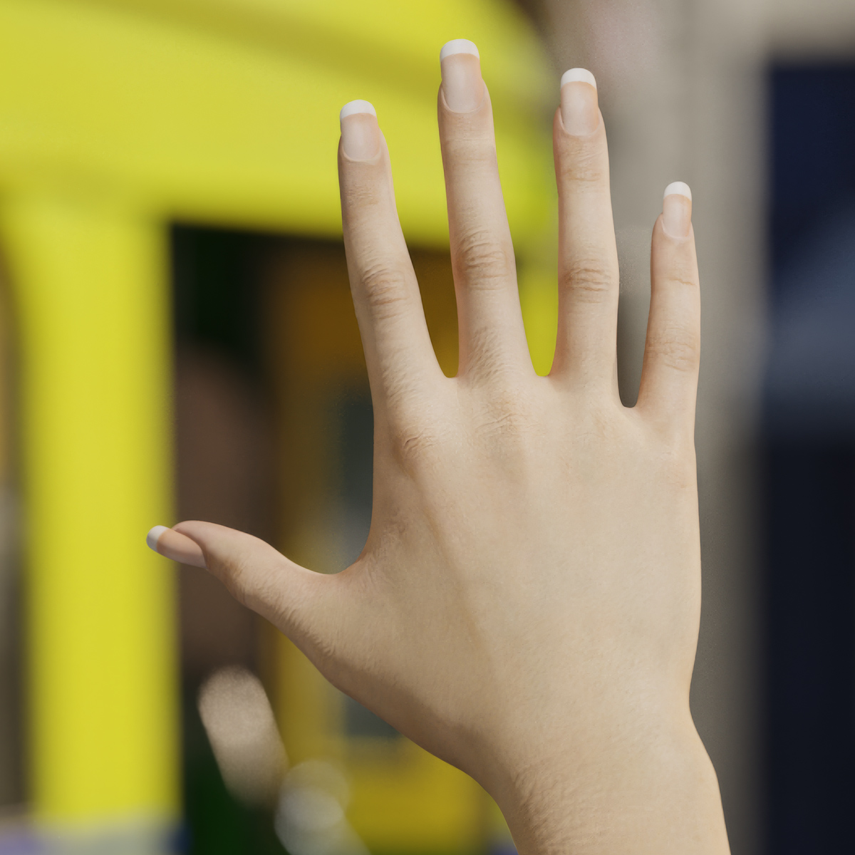 3D Realistic Female Hand Rigged model