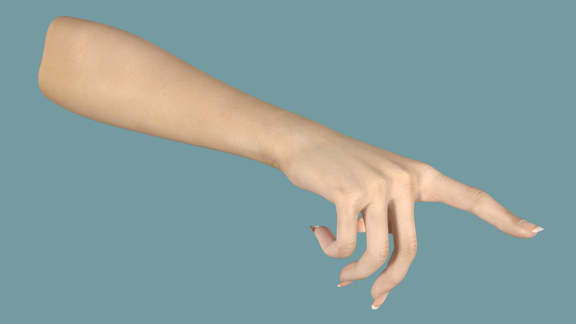 3D Realistic Female Hand Rigged model