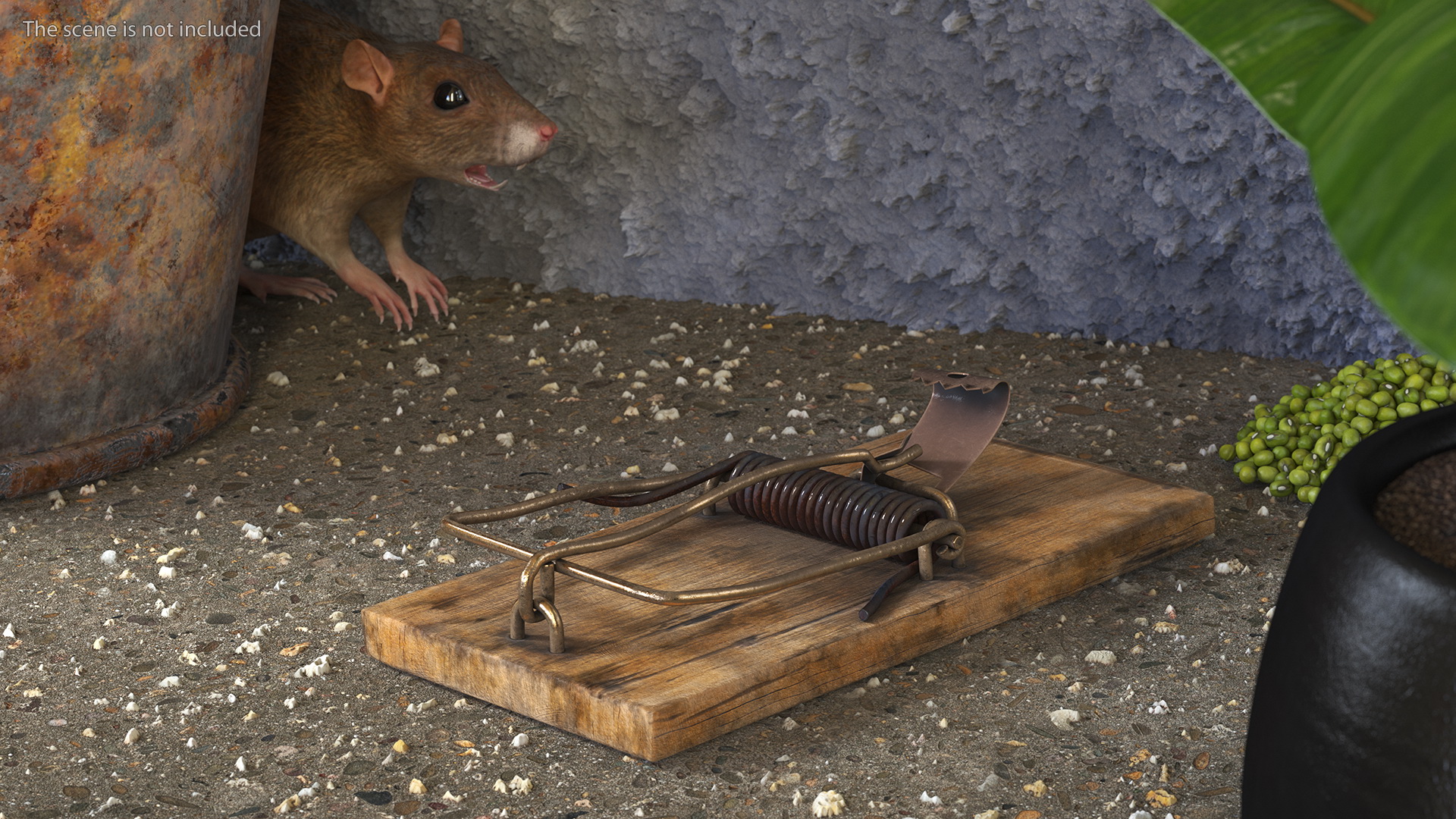 3D Wooden Mouse Trap Old
