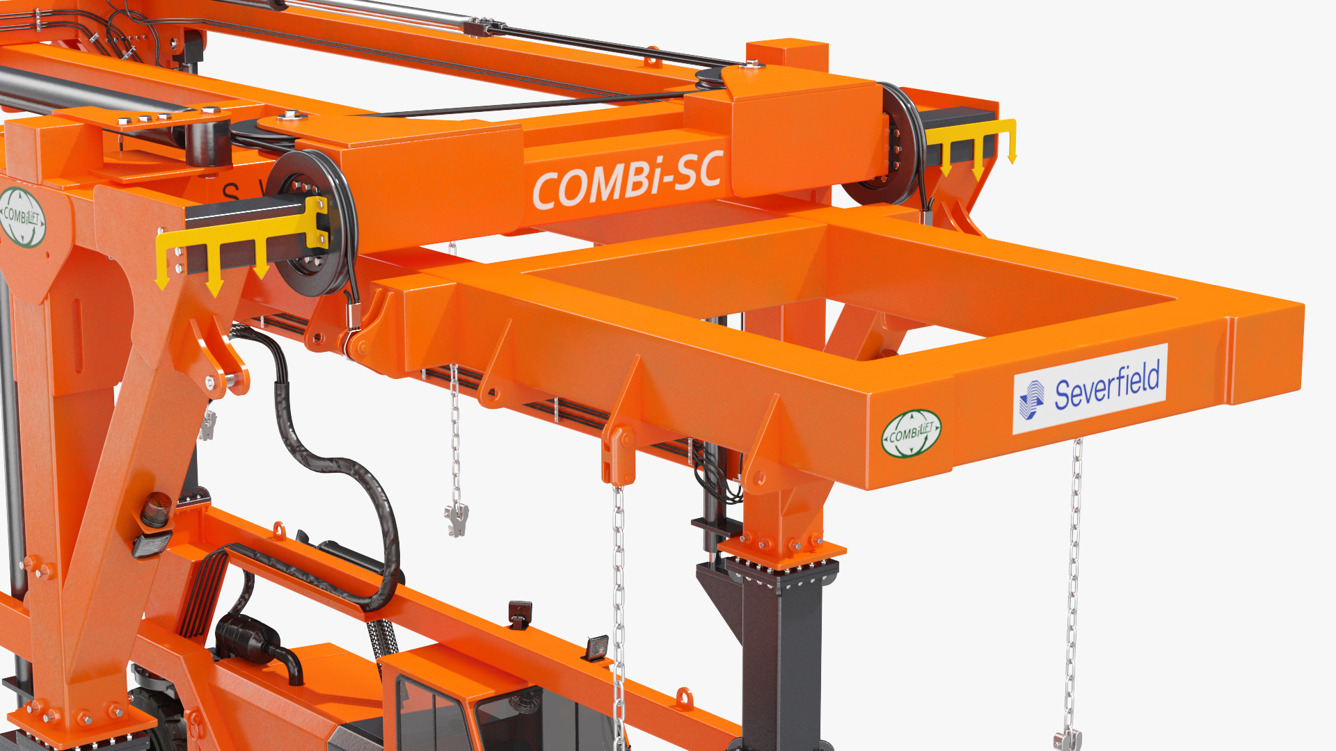 Straddle Carrier Combilift SC Clean Rigged 3D