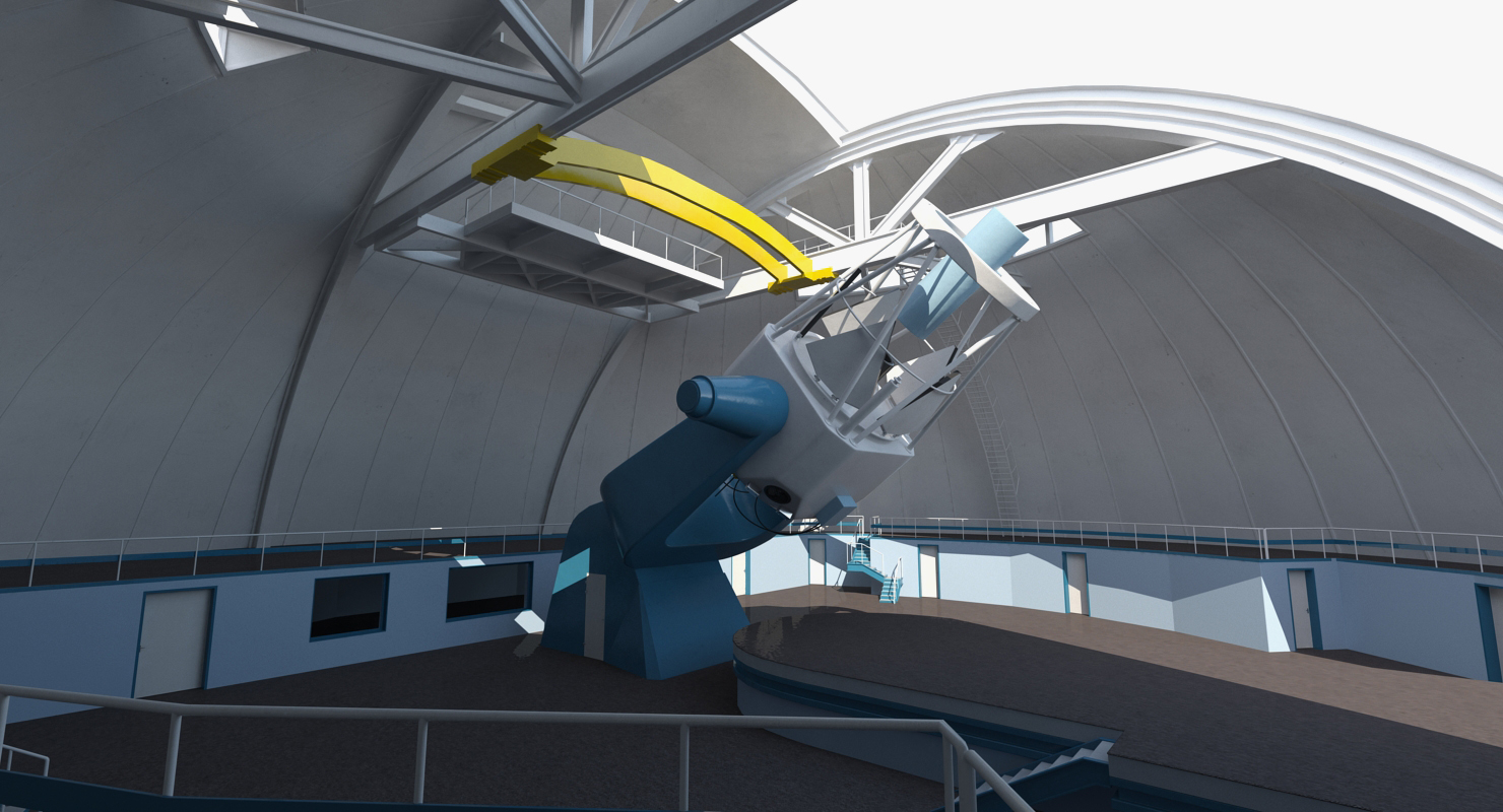 Observatory Building Rigged 3D