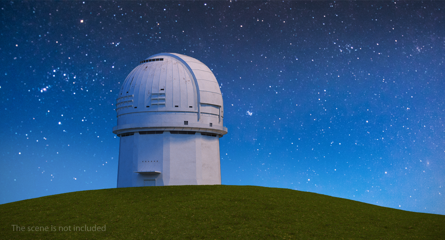 Observatory Building Rigged 3D