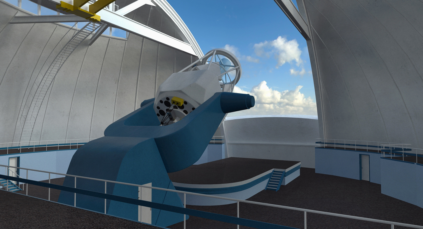 Observatory Building Rigged 3D