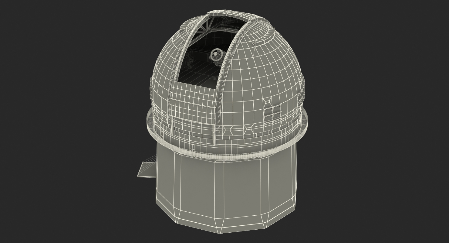Observatory Building Rigged 3D