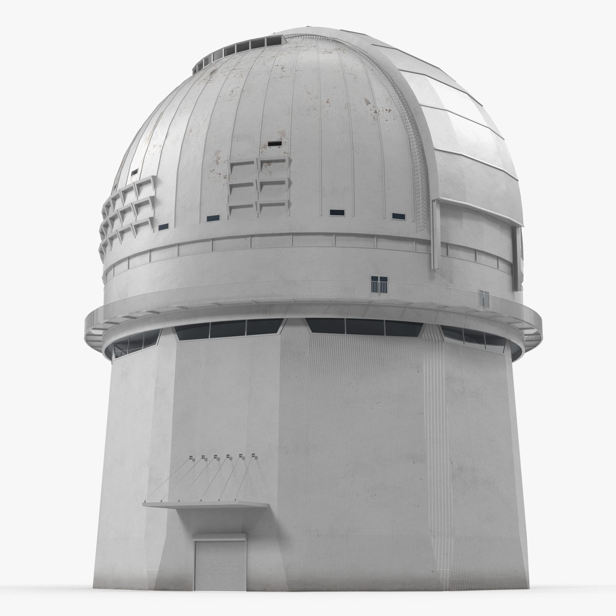 Observatory Building Rigged 3D