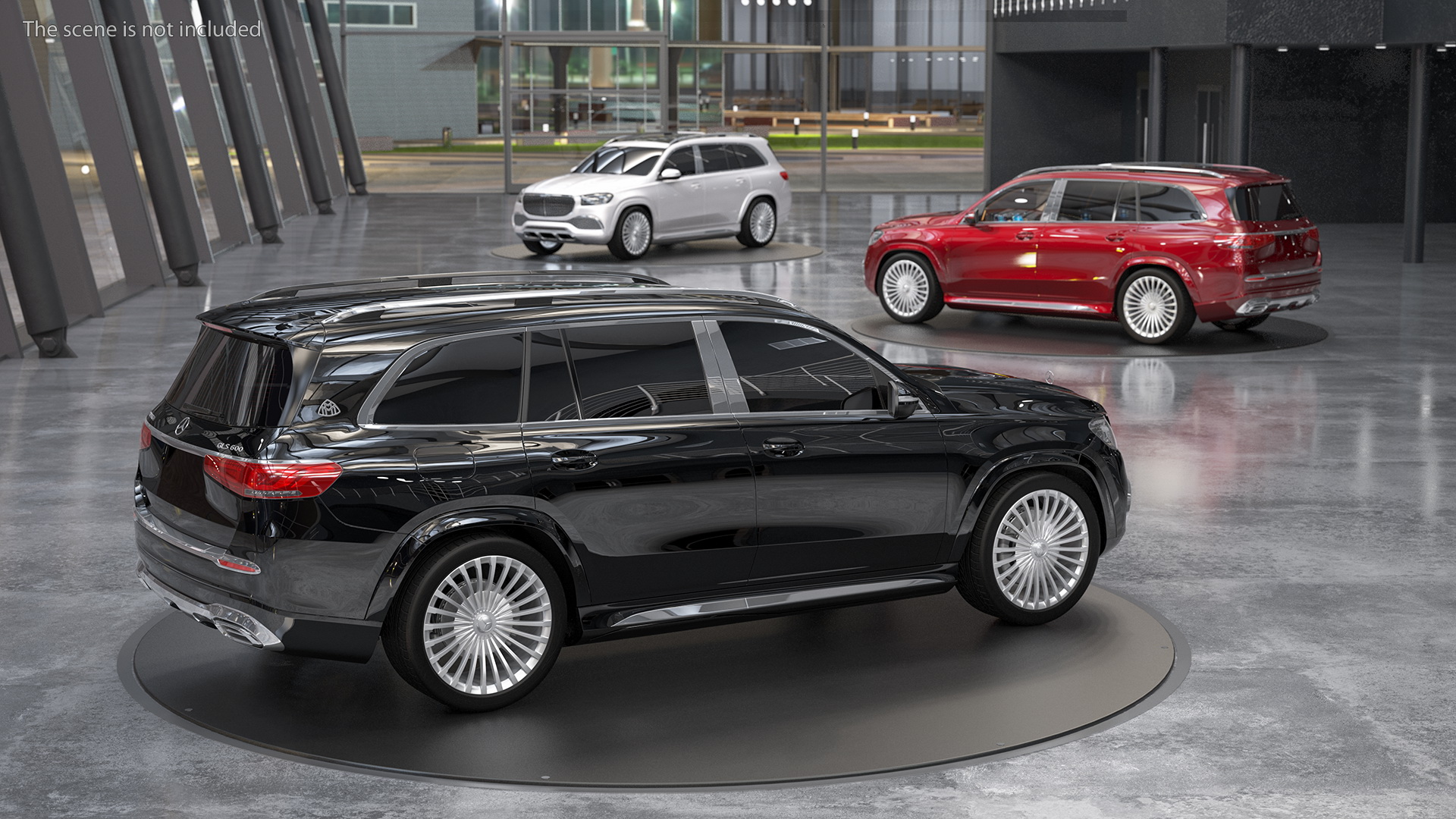 3D Maybach GLS SUV Simple Interior
