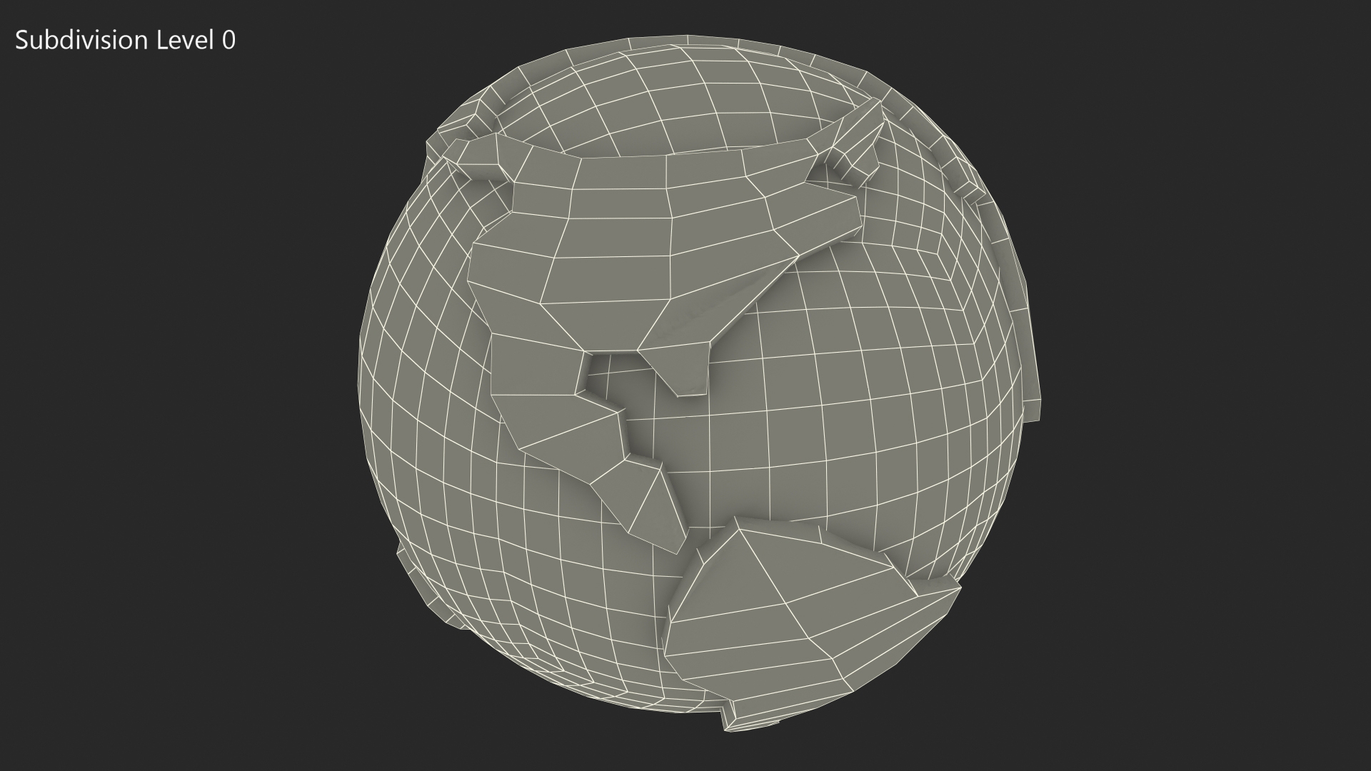 3D model Cartoon Planet Earth