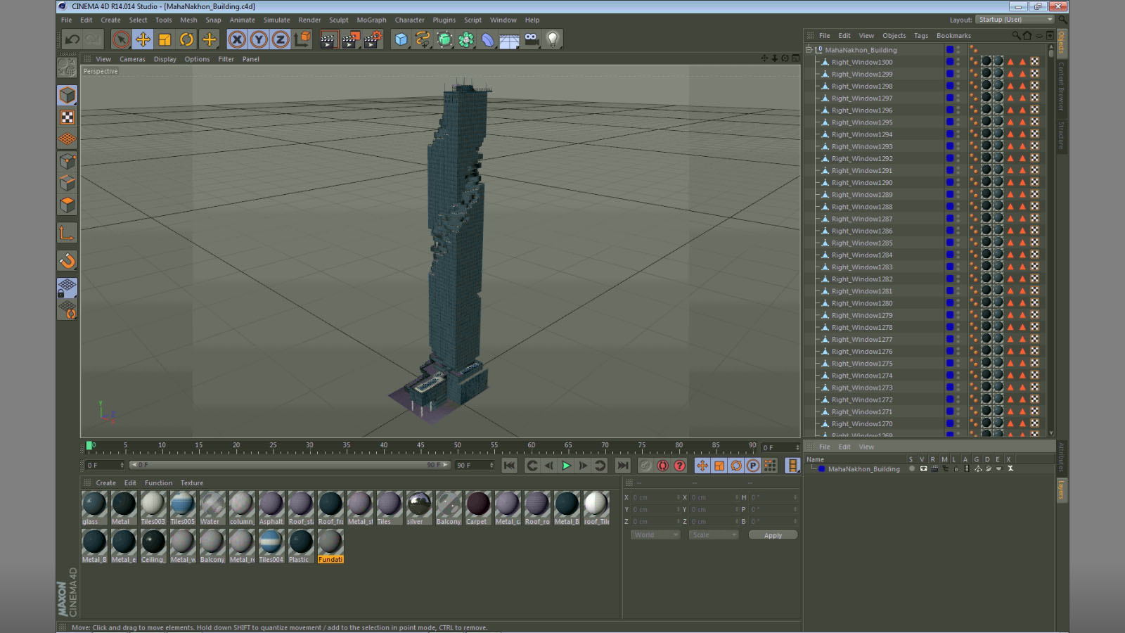 MahaNakhon Building 3D model