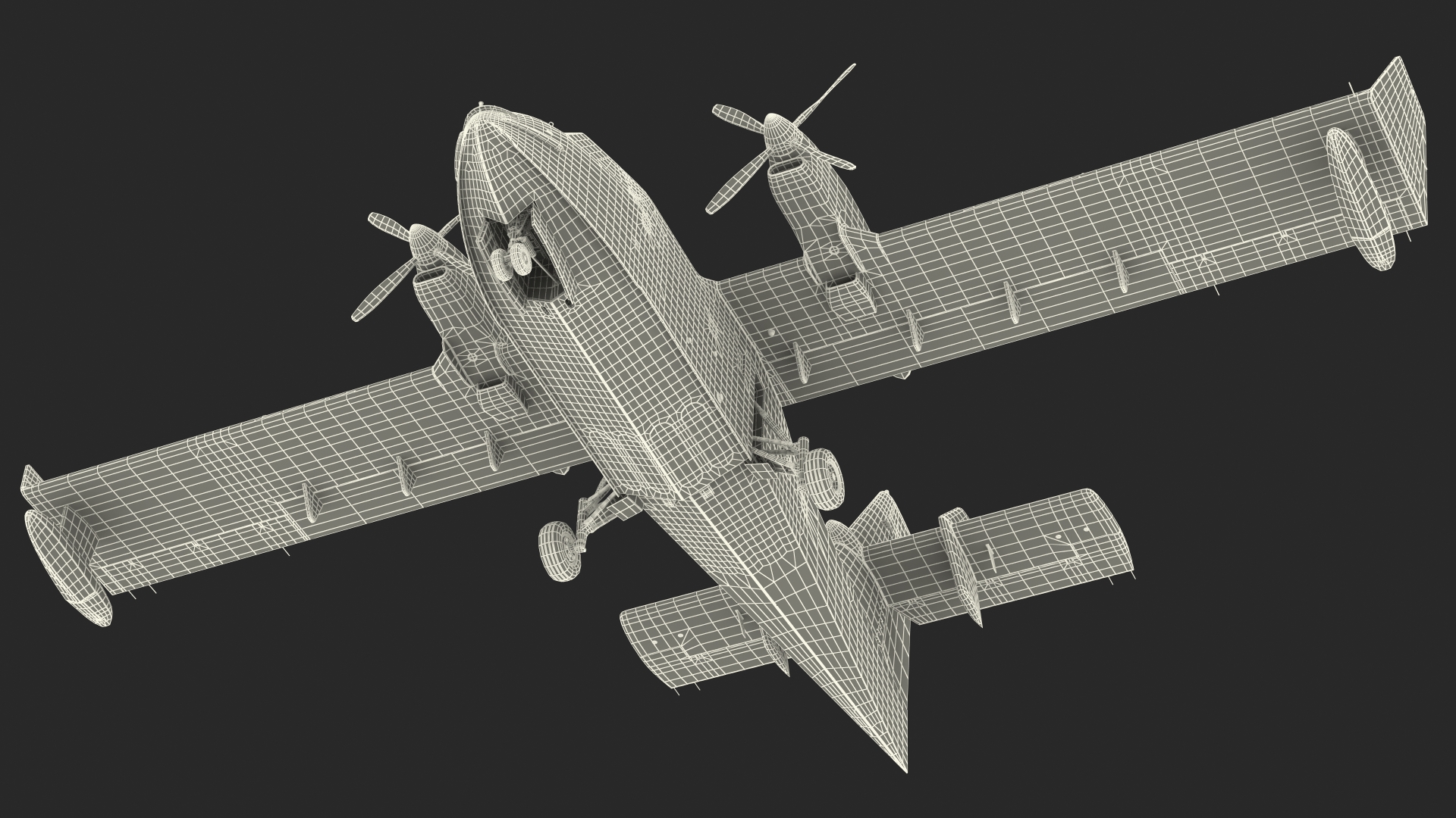 3D Amphibious Aircraft Rigged