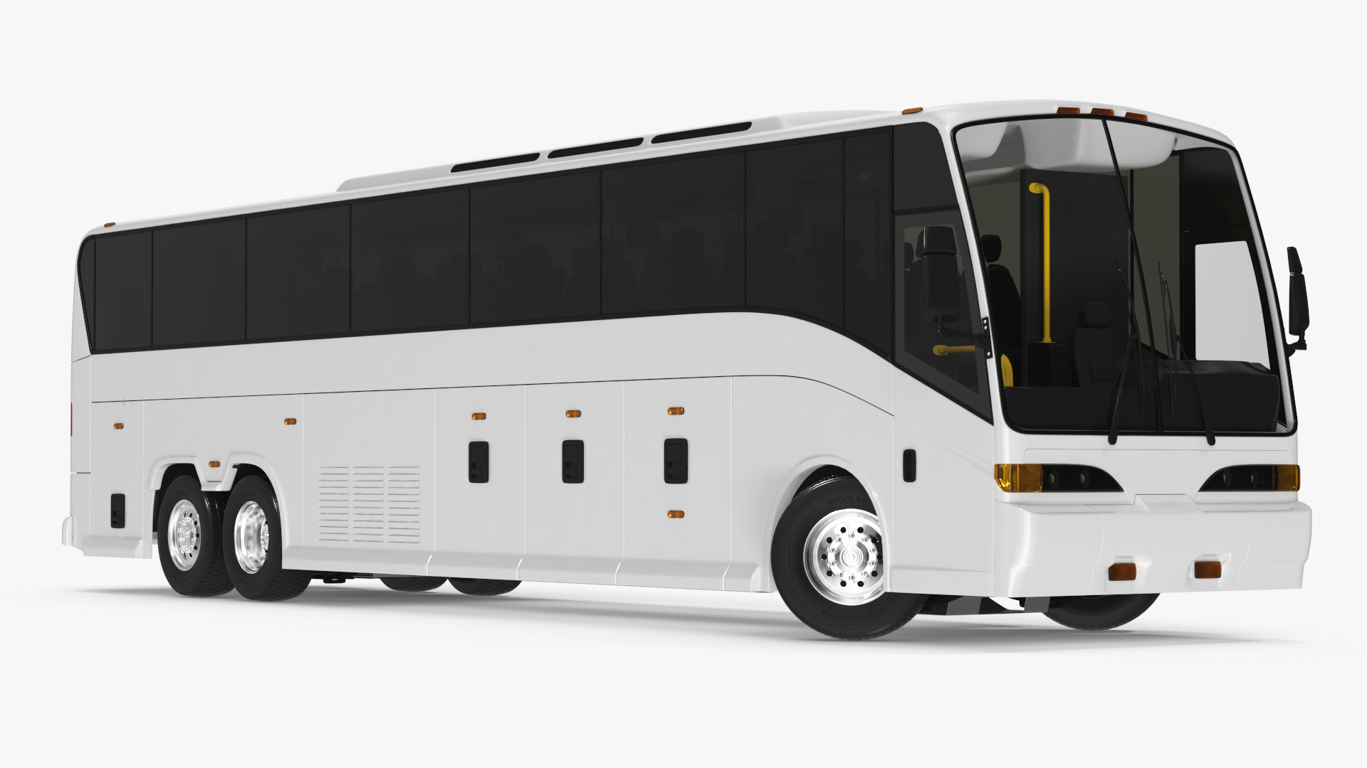 Charter Bus Rigged for Maya 3D
