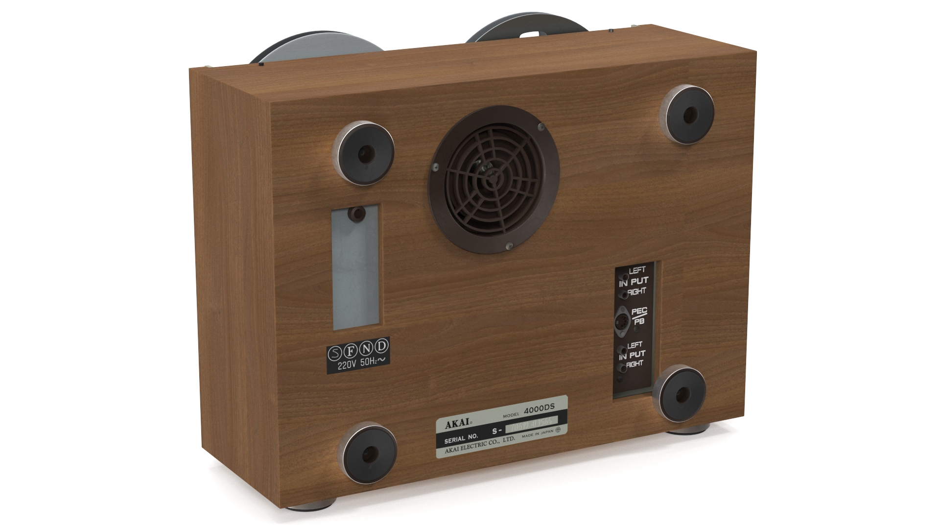 3D Reel-to-Reel Tape Recorder AKAI 4000DS model
