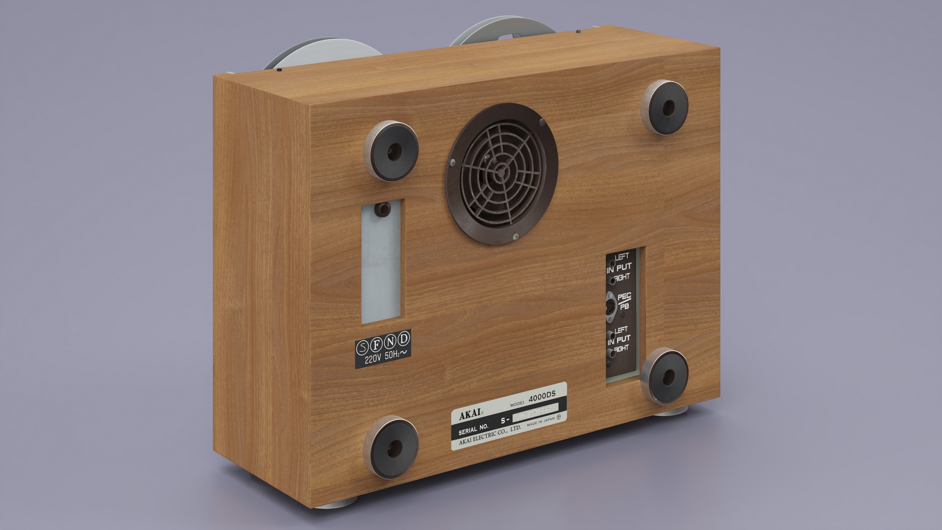 3D Reel-to-Reel Tape Recorder AKAI 4000DS model