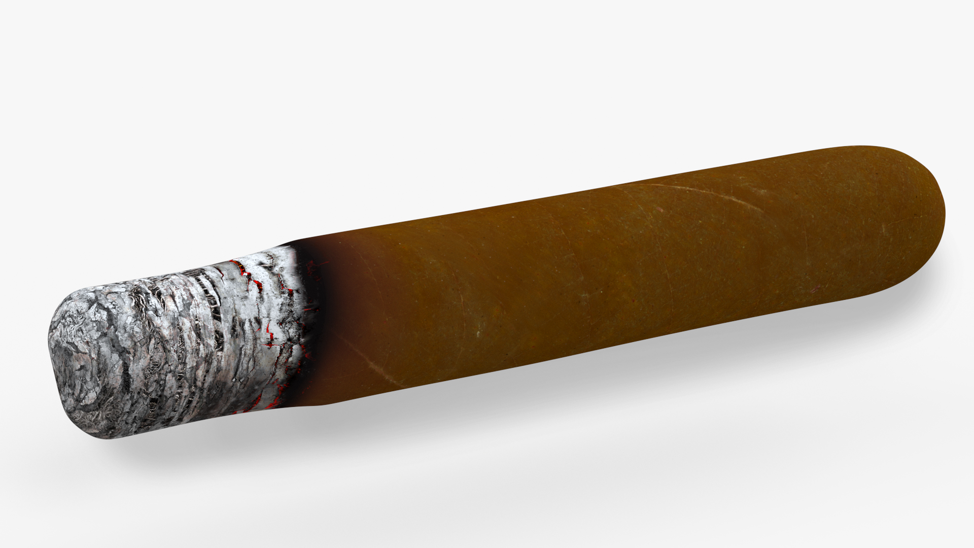 3D model Cuban Cigar Short Smoking